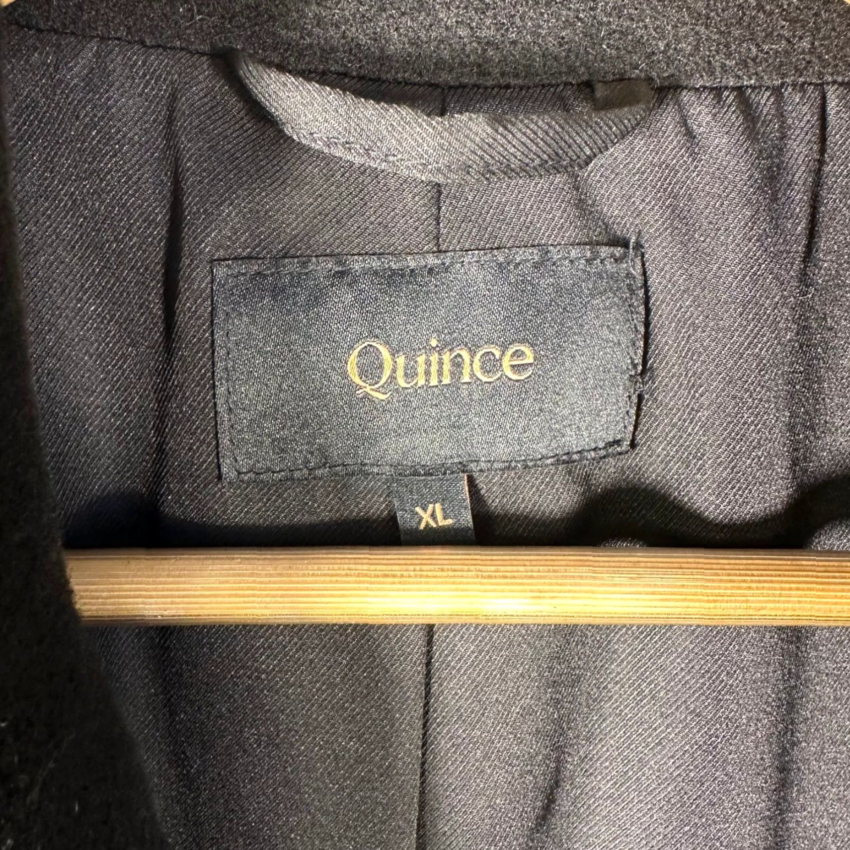 Quince Quince Wool Cashmere Peacoat Black XL Coat Men Regular Wool Lined Pockets Button Front Bag Travel Fall Winter Vintage No Size US XL / EU 56 / 4 - 2 Thumbnail