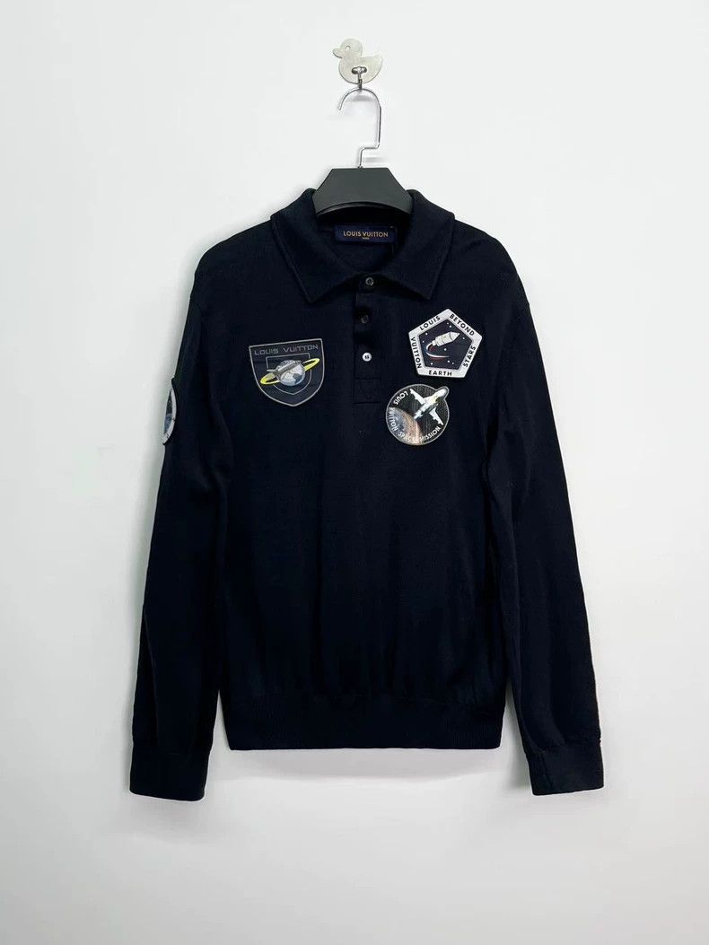 Louis Vuitton Louis Vuitton Astronaut Logo Polo Long Sleeve Size US M / EU 48-50 / 2 - 1 Thumbnail