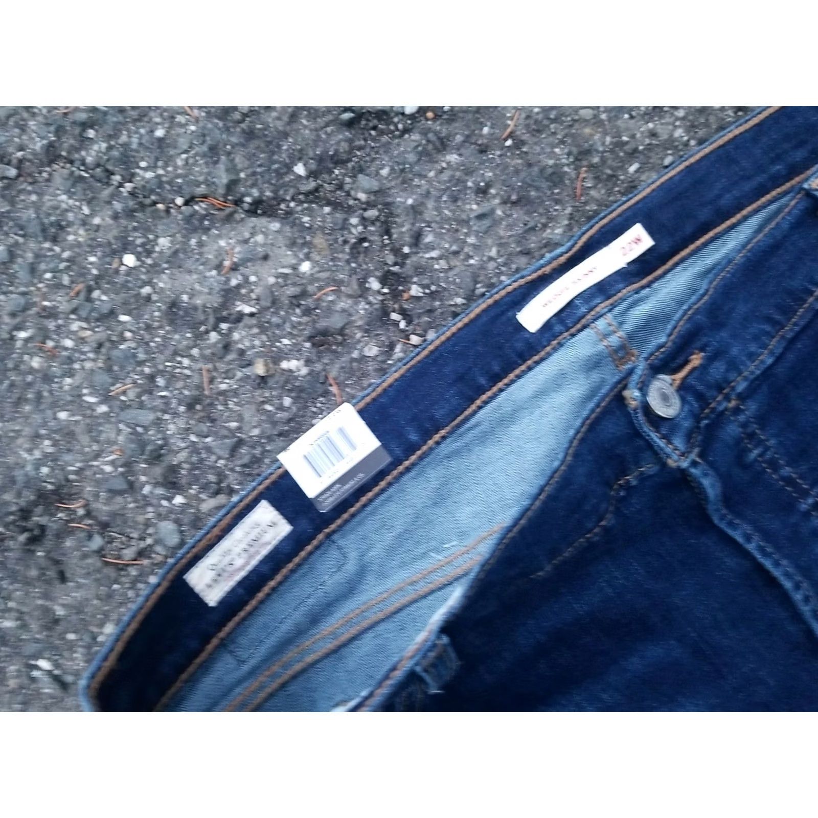 Levi's Levi’s Premium Wedgie Fit Skinny Jeans Women 22w Dark Wash Raw Hem Jeans 90s Retro Mens? Size 40" / US 18 - 4 Thumbnail