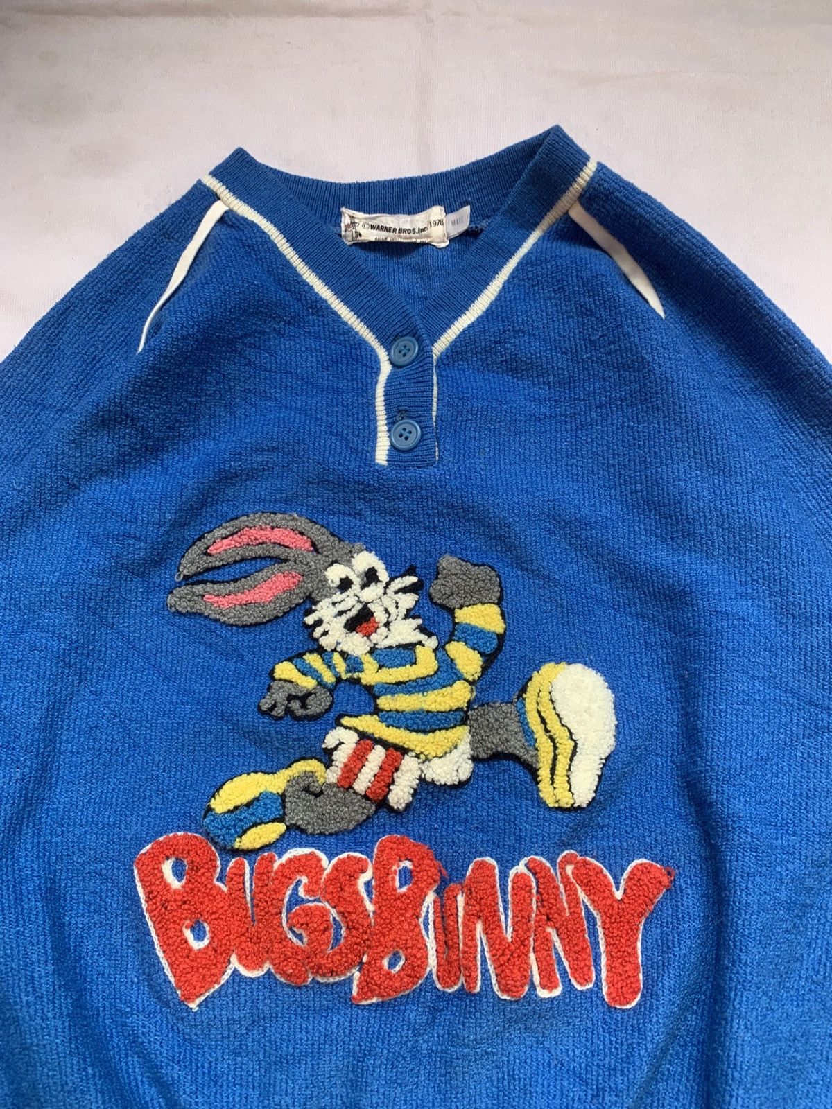Warner Bros Vintage Knitwear Bugs Bunny Emboirred Size US M / EU 48-50 / 2 - 7 Thumbnail