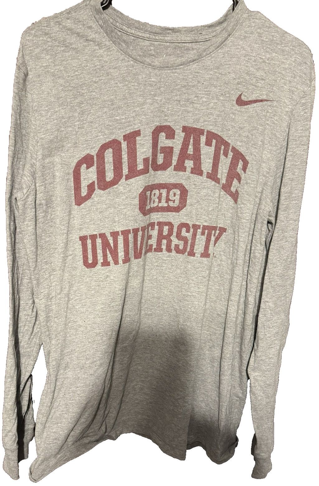 Nike Colgate Raiders Nike L/S T-Shirt Gray NCAA Men's Size L Size US L / EU 52-54 / 3 - 1 Thumbnail