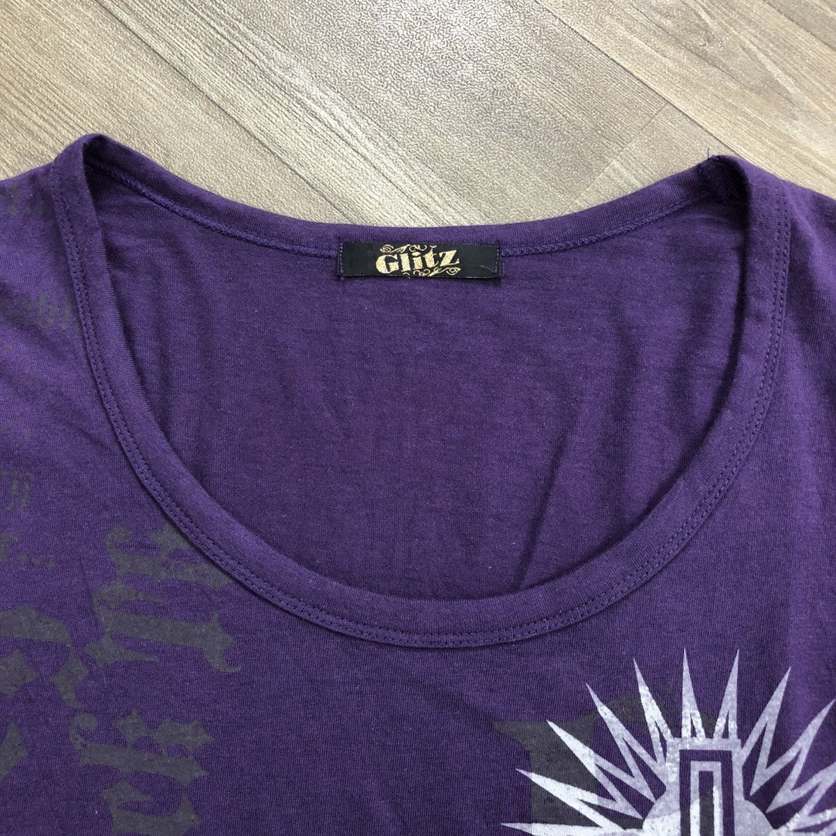 Japanese Brand 2000s Glitz like H Anarchy Cross Gothic Grunge Punk Goa Tee Size US S / EU 44-46 / 1 - 10 Thumbnail