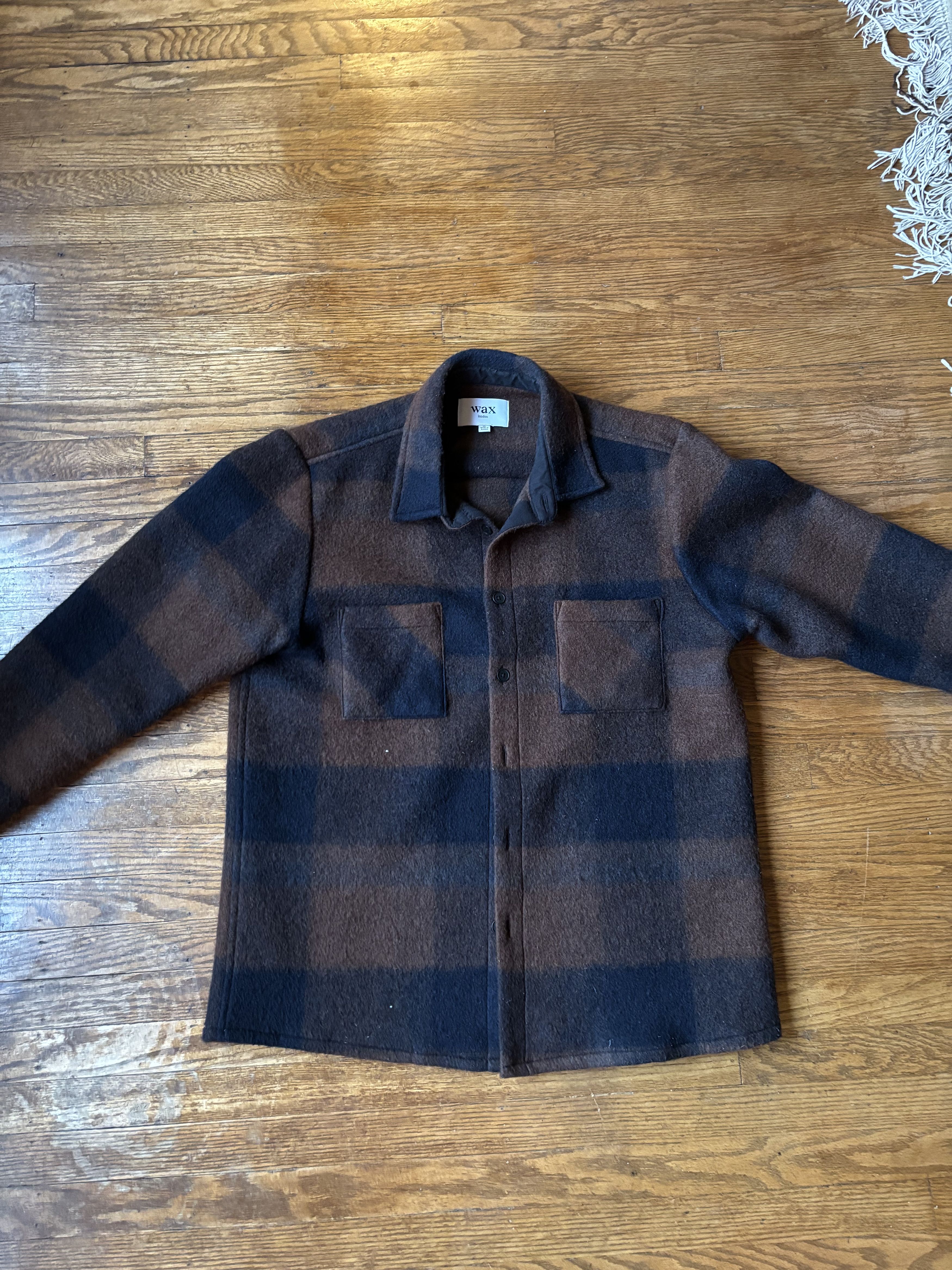 Wax London Wool Whiting Overshirt Size US XL / EU 56 / 4 - 1 Thumbnail
