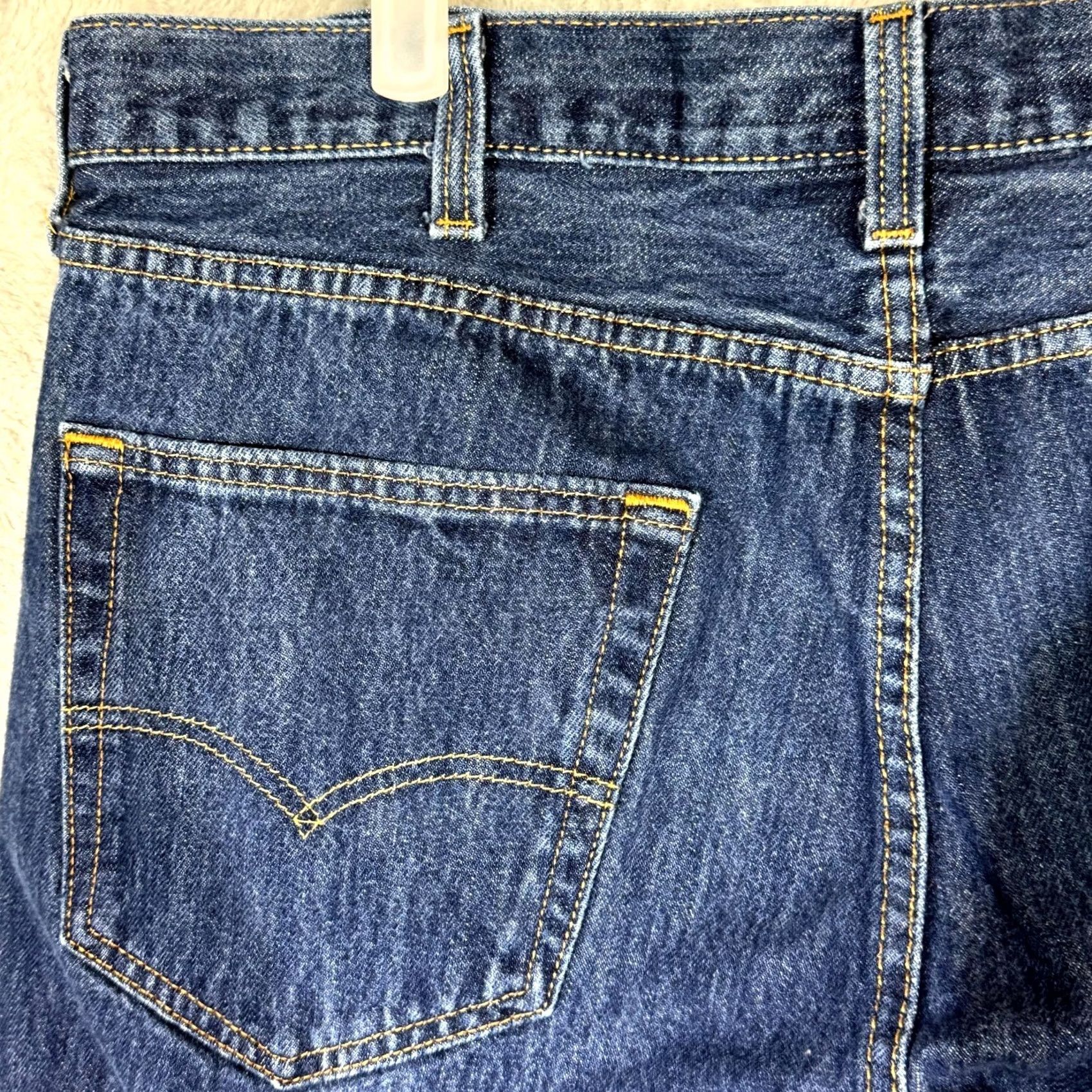 Levi's Levi’s 501 Jeans Men’s 38x30 Blue Denim Button Fly Mid-Rise Straight Leg Shirt? Size US 38 / EU 54 - 6 Thumbnail