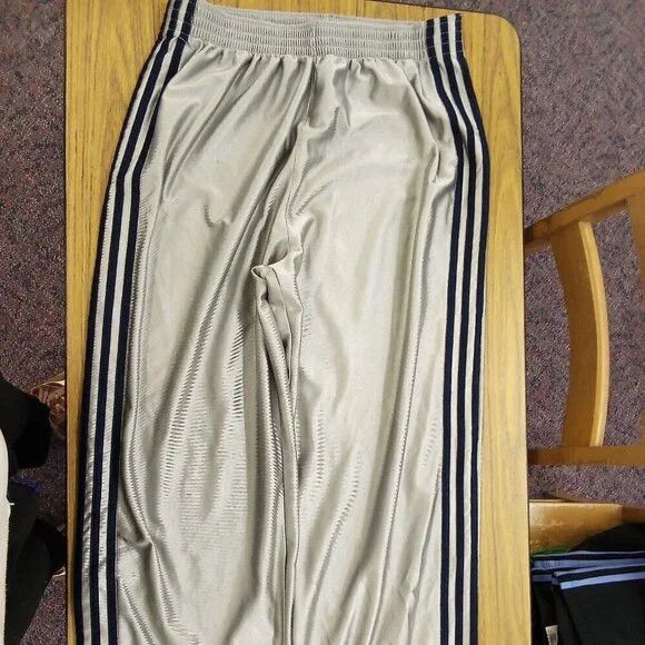 Adidas Vintage Adidas 3 Stripe Snap Button Sweat Pants Joggers Size US 32 / EU 48 - 2 Thumbnail