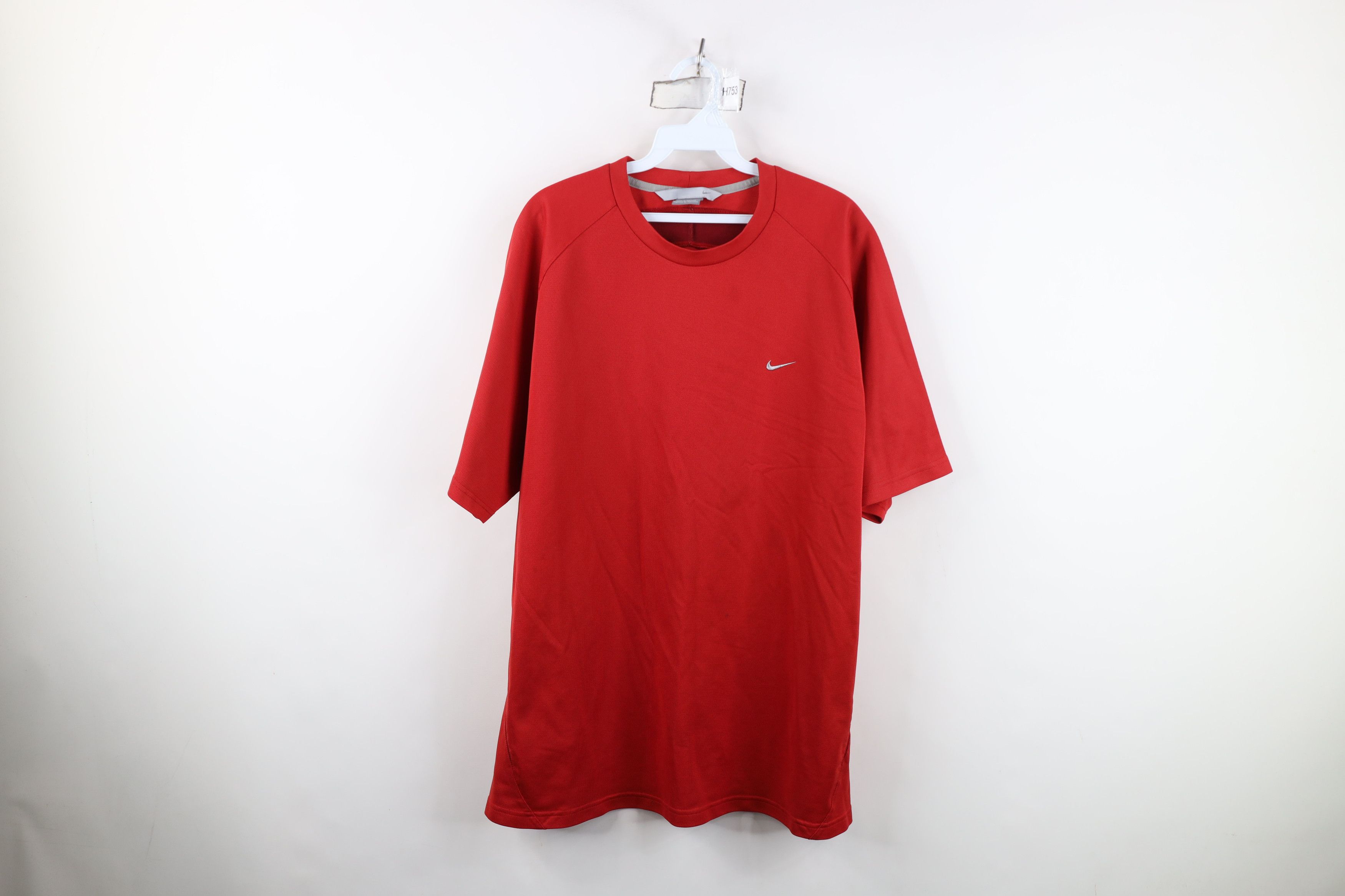 Nike Vintage Y2K Nike Scott Mini Swoosh Thermal Knit T-Shirt Red Size US XL / EU 56 / 4 - 1 Thumbnail