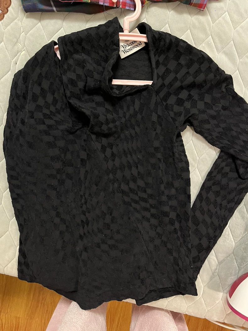 Vivienne Westwood Vivienne Westwood Irregular diamond shirt long sleeve T-sh Size XS / US 0-2 / IT 36-38 - 5 Thumbnail