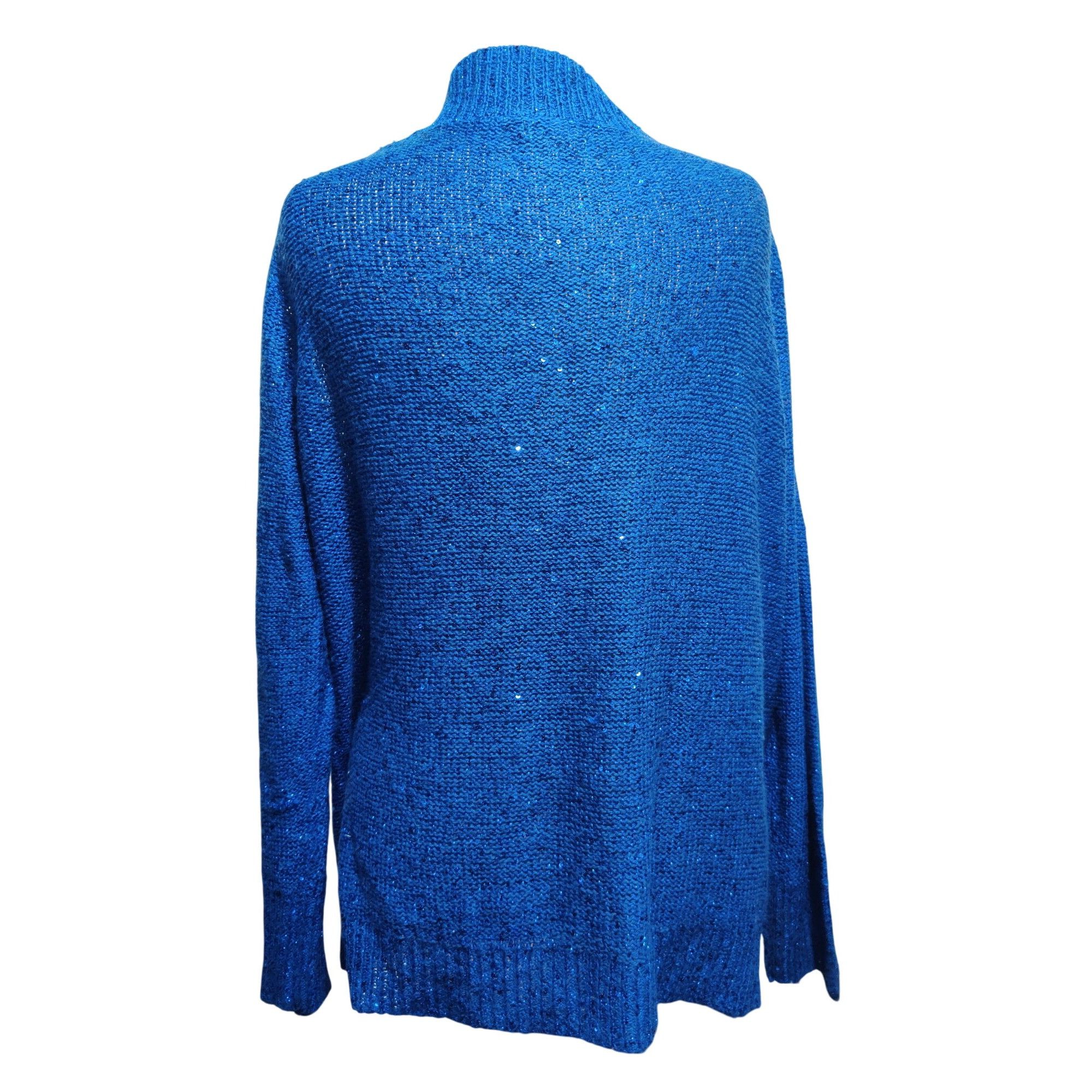 Other White Stag XXL 20 Womens Plus Size Sweater Blue Sequin Knit Size XXL / US 16-18 / IT 52-54 - 5 Thumbnail