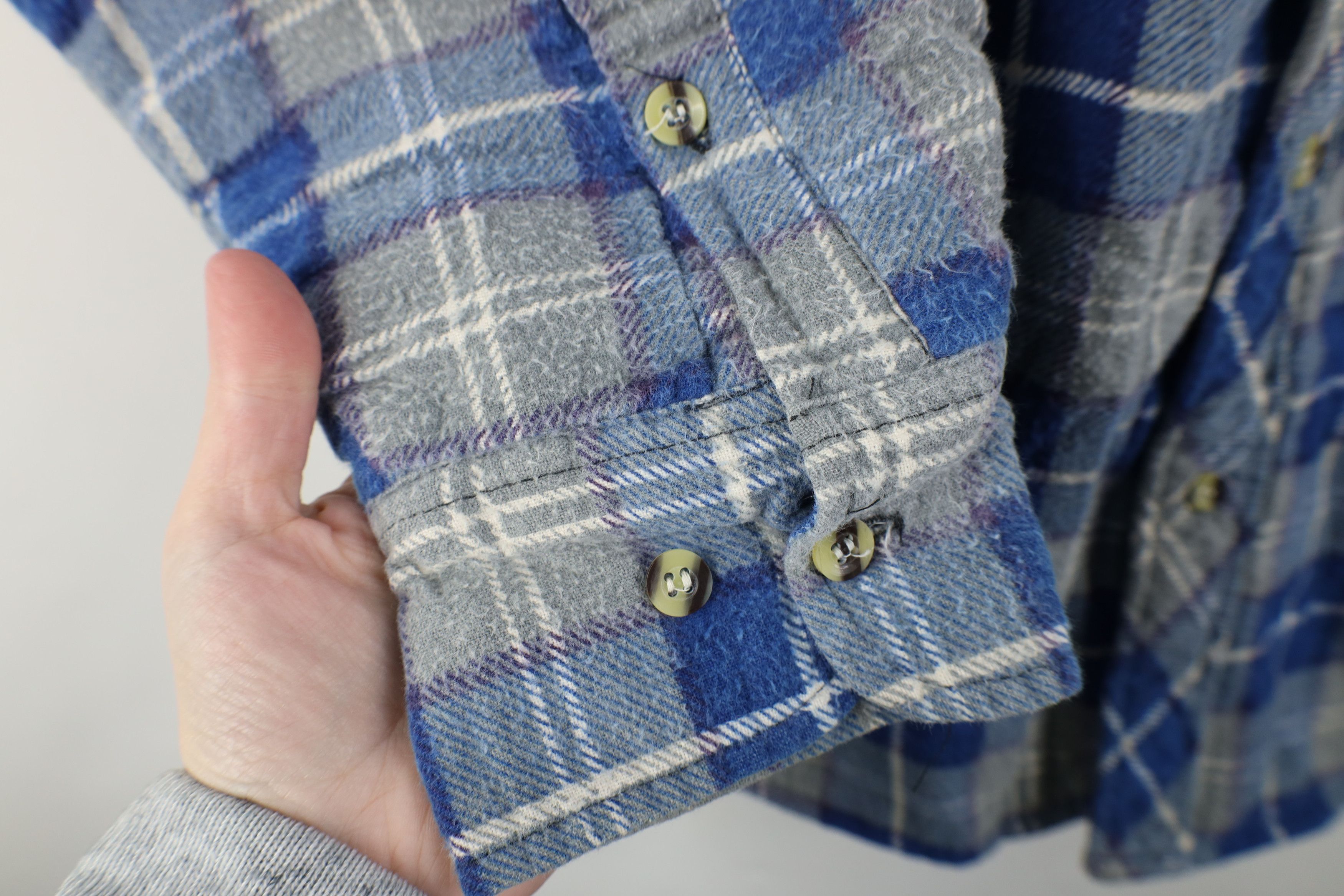 Vintage Vintage 90s Streetwear Flannel Button Shirt Jacket Jac Size US L / EU 52-54 / 3 - 8 Thumbnail