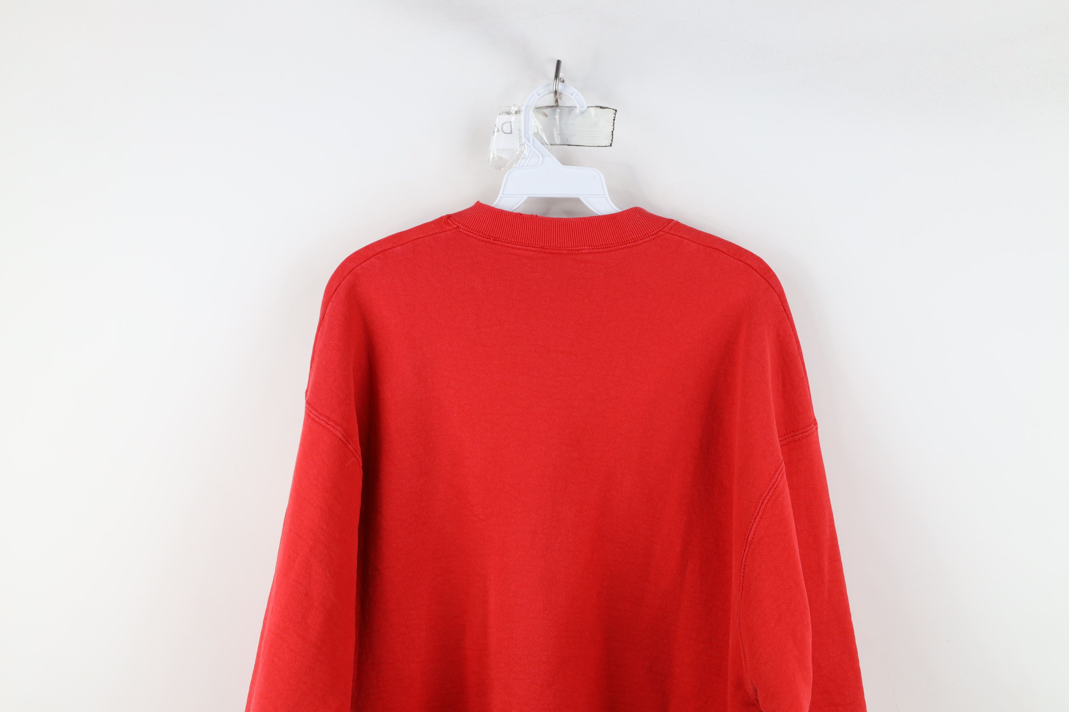 Vintage Vintage 90s Heavy University of Wisconsin Sweatshirt Red USA Size US XL / EU 56 / 4 - 14 Thumbnail