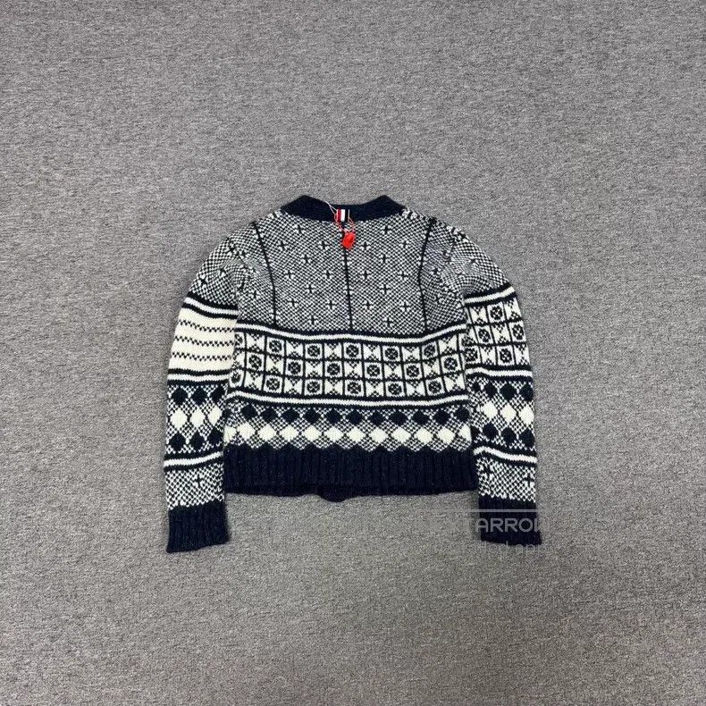 Thom Browne Thom Browne Fair Isle Wool Knit Cardigan Size US S / EU 44-46 / 1 - 2 Thumbnail