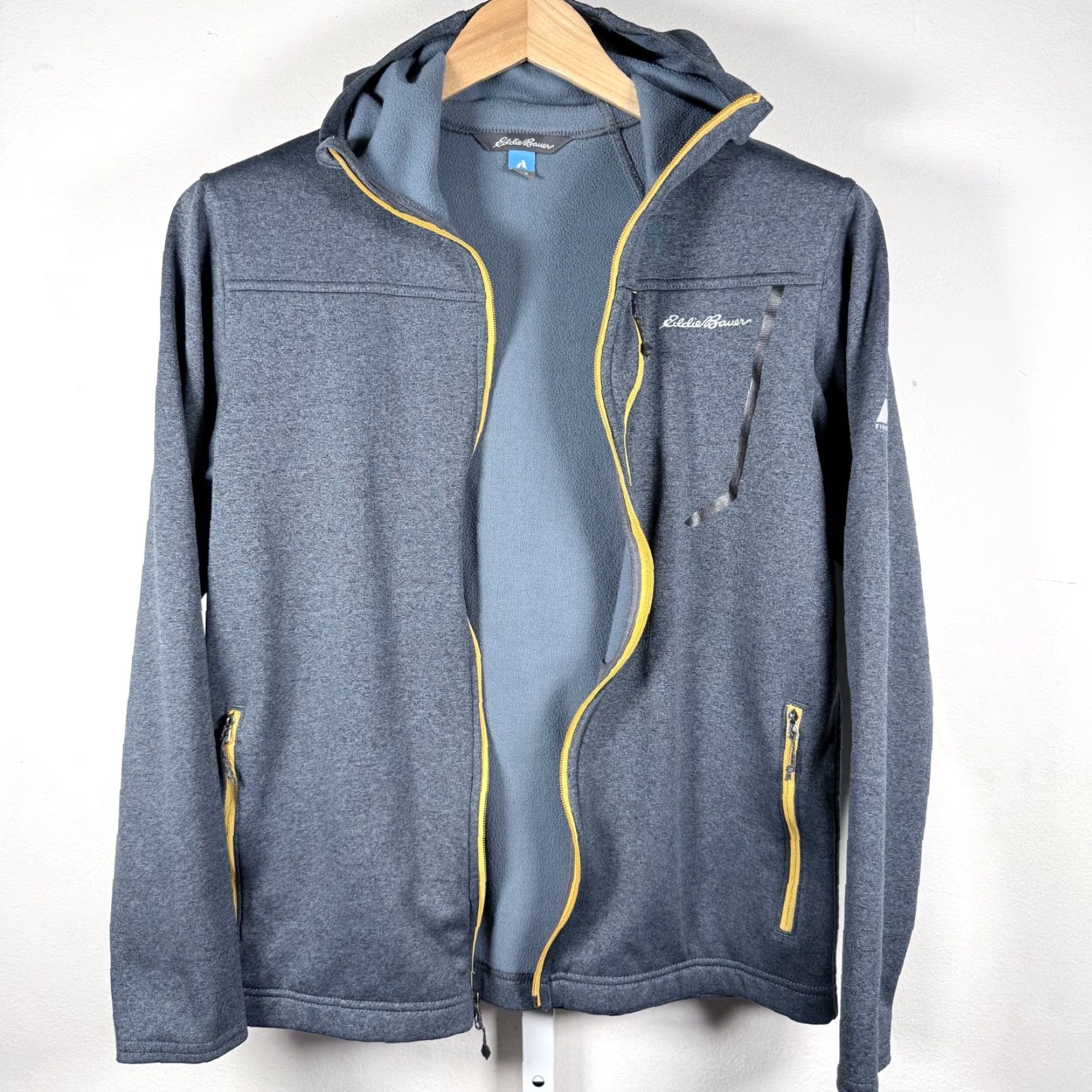 Eddie Bauer Eddie Bauer First Ascent Full Zip Shell Jacket Gray Thumbhole Mens - Medium Jacket Size US M / EU 48-50 / 2 - 3 Thumbnail