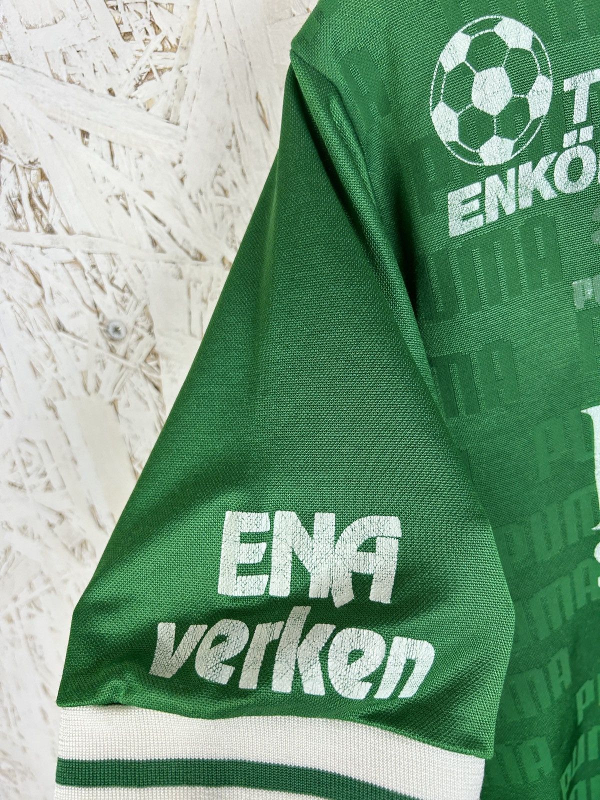 Puma 90s Vintage Puma Enkopings SK Home Kit Match Worn Jersey Size US M / EU 48-50 / 2 - 5 Thumbnail