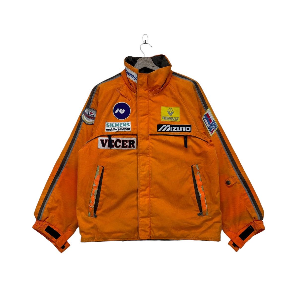 image of Slovenija Ski Team 2001 Jacket in Orange, Men's (Size Medium)