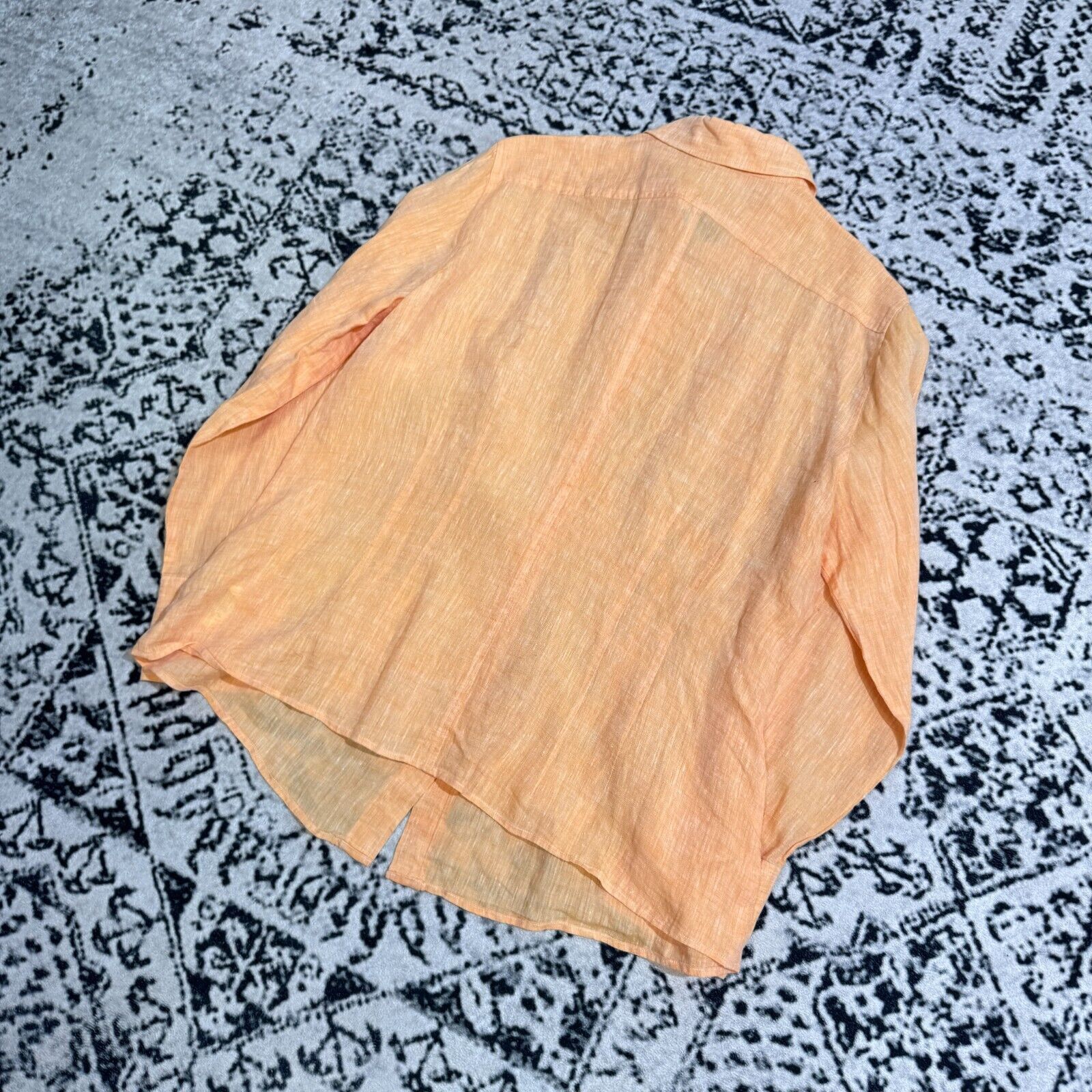 Escada × Vintage Vintage Escada Sport Orange Linen Button Up Shirt Size M Y2K Size US M / EU 48-50 / 2 - 11 Thumbnail