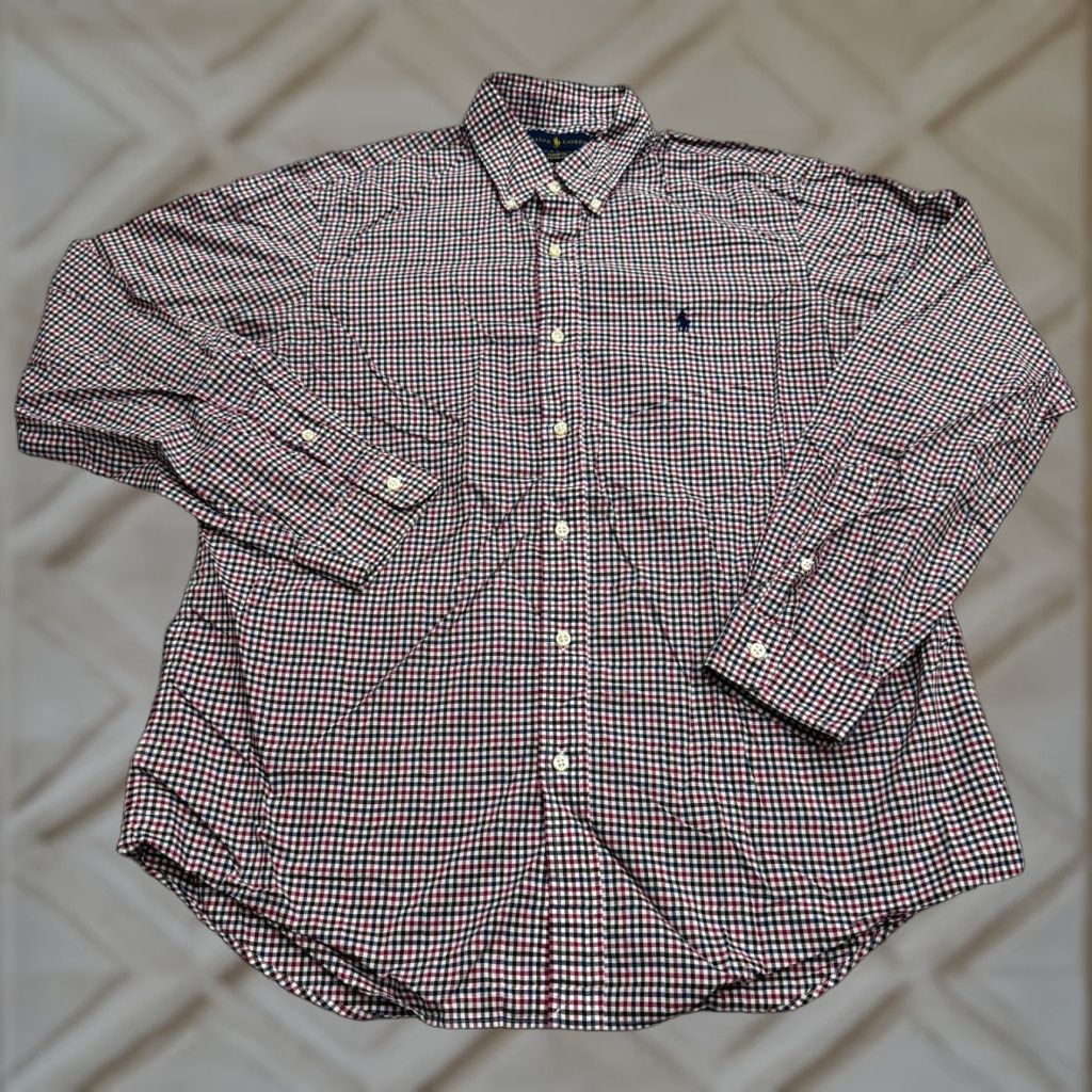 Ralph Lauren Ralph Lauren Button-Down Shirt Men Large Plaid Cotton Classic Fit Multicolor Casual Workwear 90s Concert Preppy Mens Size US L / EU 52-54 / 3 - 1 Thumbnail
