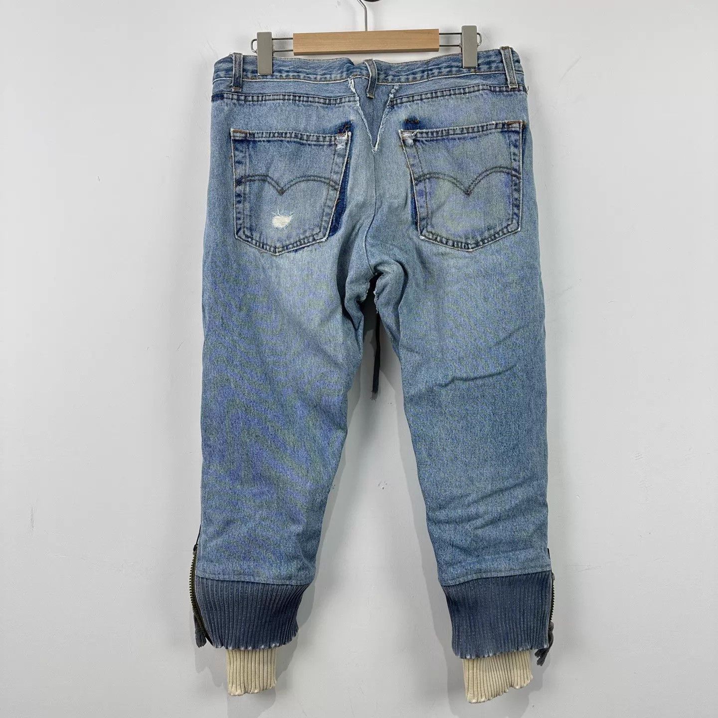 Other Green Lauren Vtg Paneled Patched Denim Harem Pants Size 1 Size US 29 - 2 Thumbnail