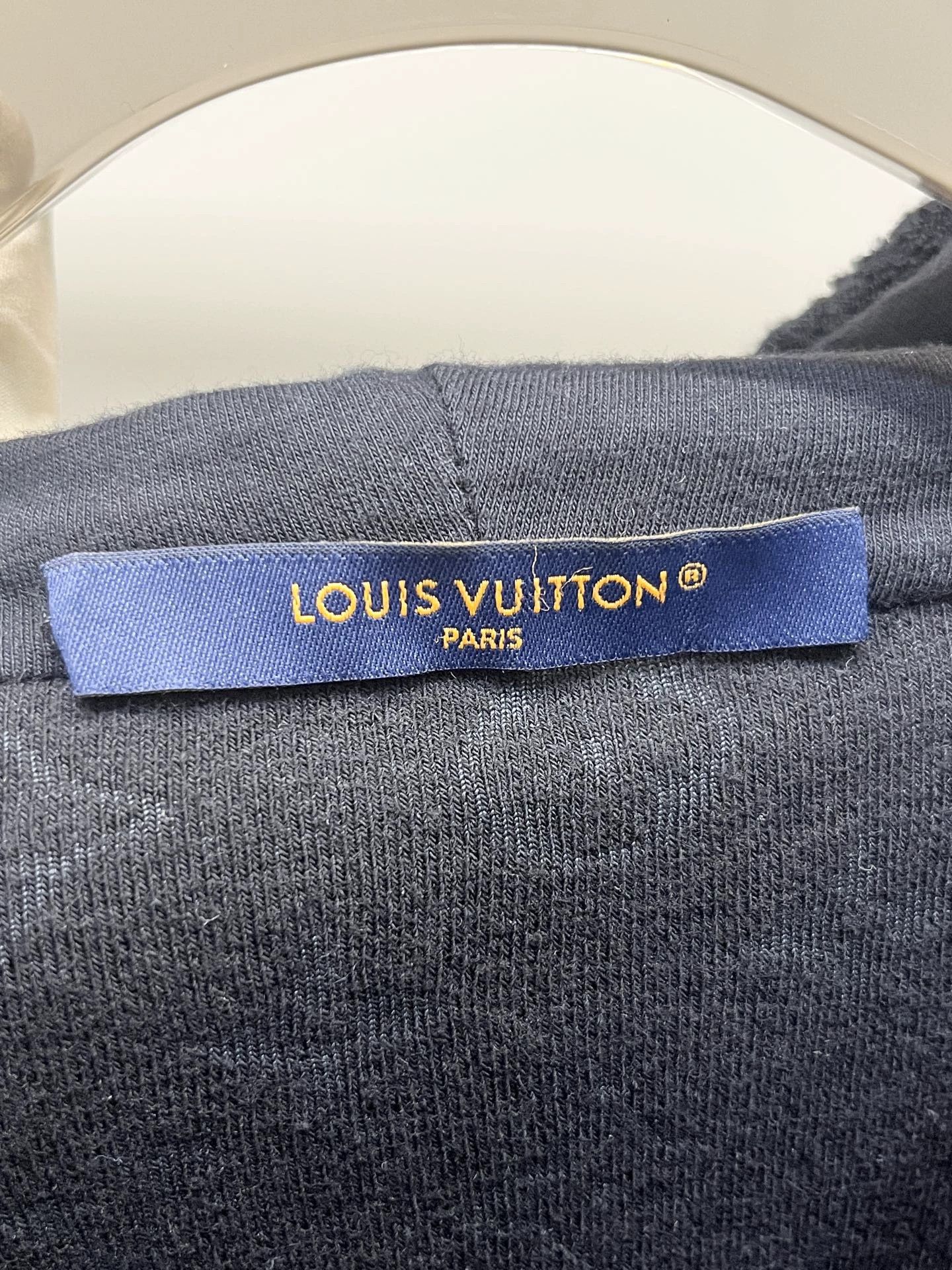 Louis Vuitton LV Black AOP Hooded Jacket L Size US L / EU 52-54 / 3 - 3 Thumbnail