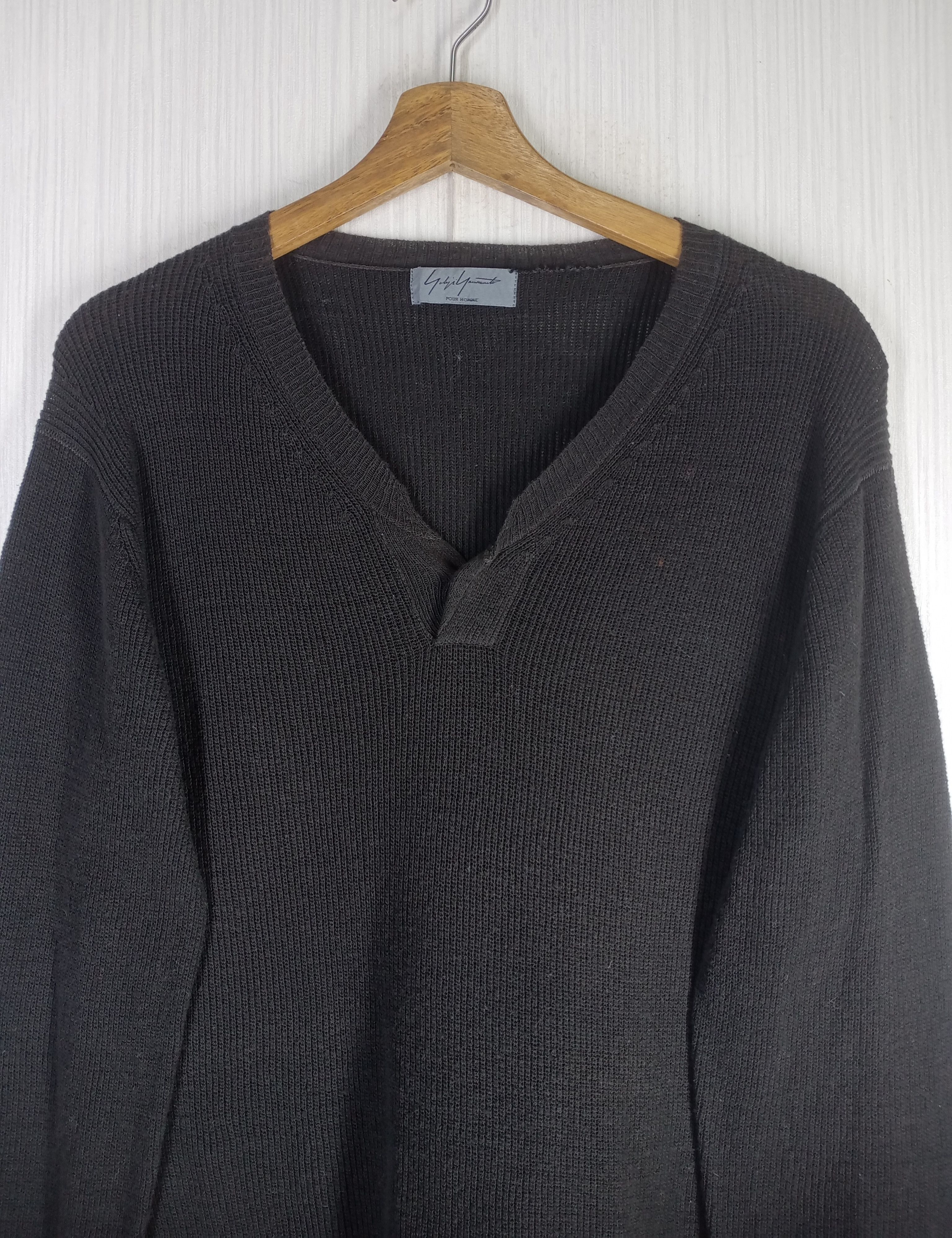 Yohji Yamamoto Rare Vintage Yohji Yamamoto Pour Homme Signature Knitwear Size US L / EU 52-54 / 3 - 2 Thumbnail