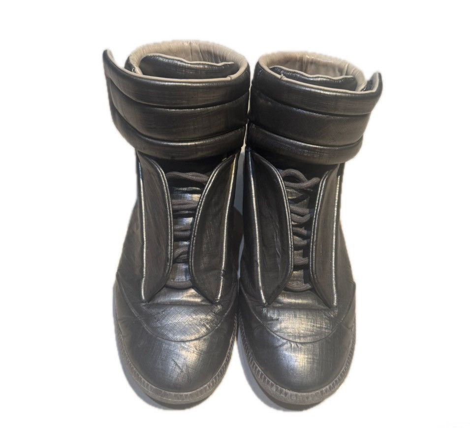 Maison Margiela MAISON MARGIELA SS2016 METTALIC HIGH TOP FUTURES Size US 8.5 / EU 41-42 - 2 Thumbnail