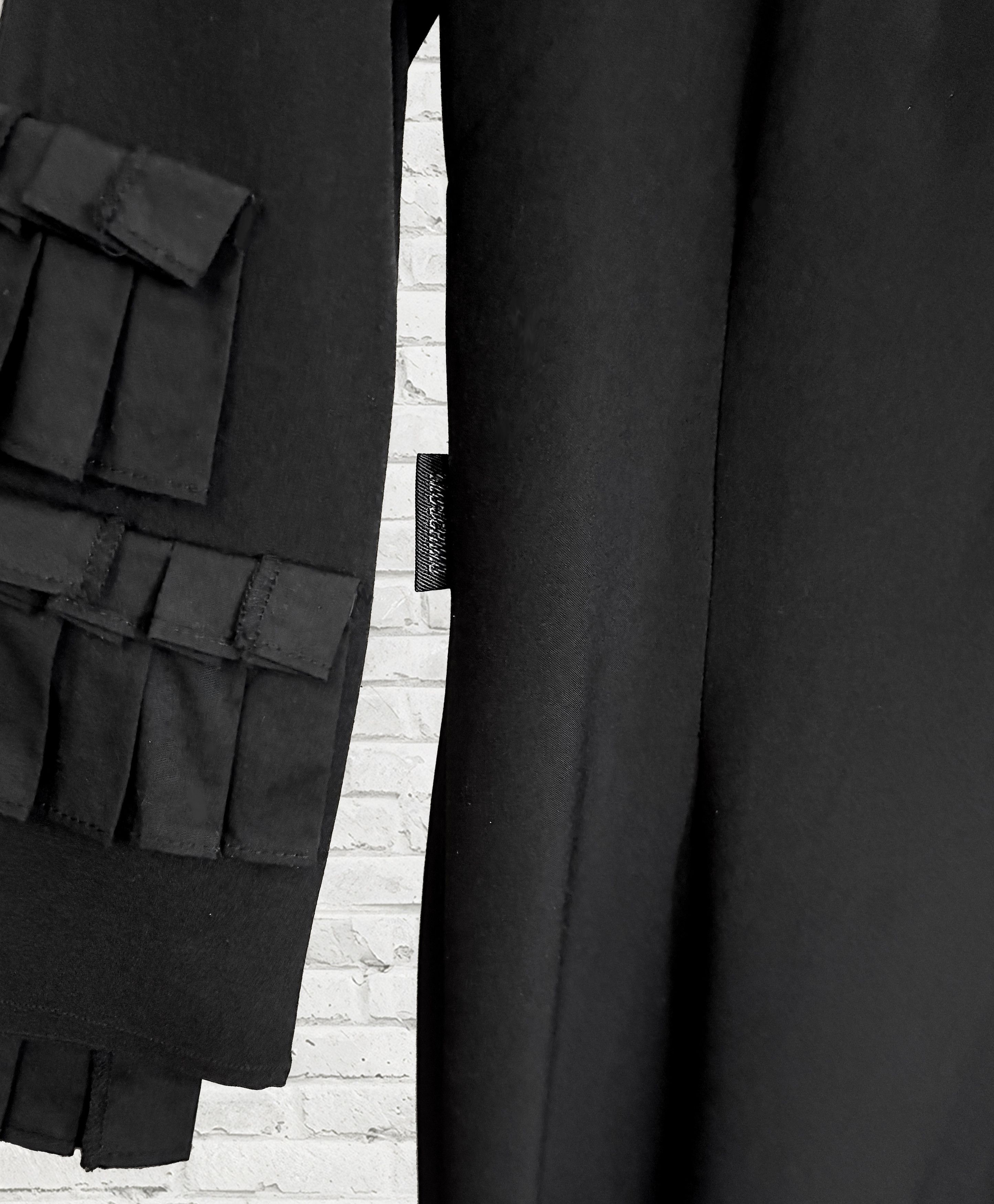 Moschino MOSCHINO Little Black Cocktail Dress with Folded Ruffles Size S / US 4 / IT 40 - 7 Thumbnail