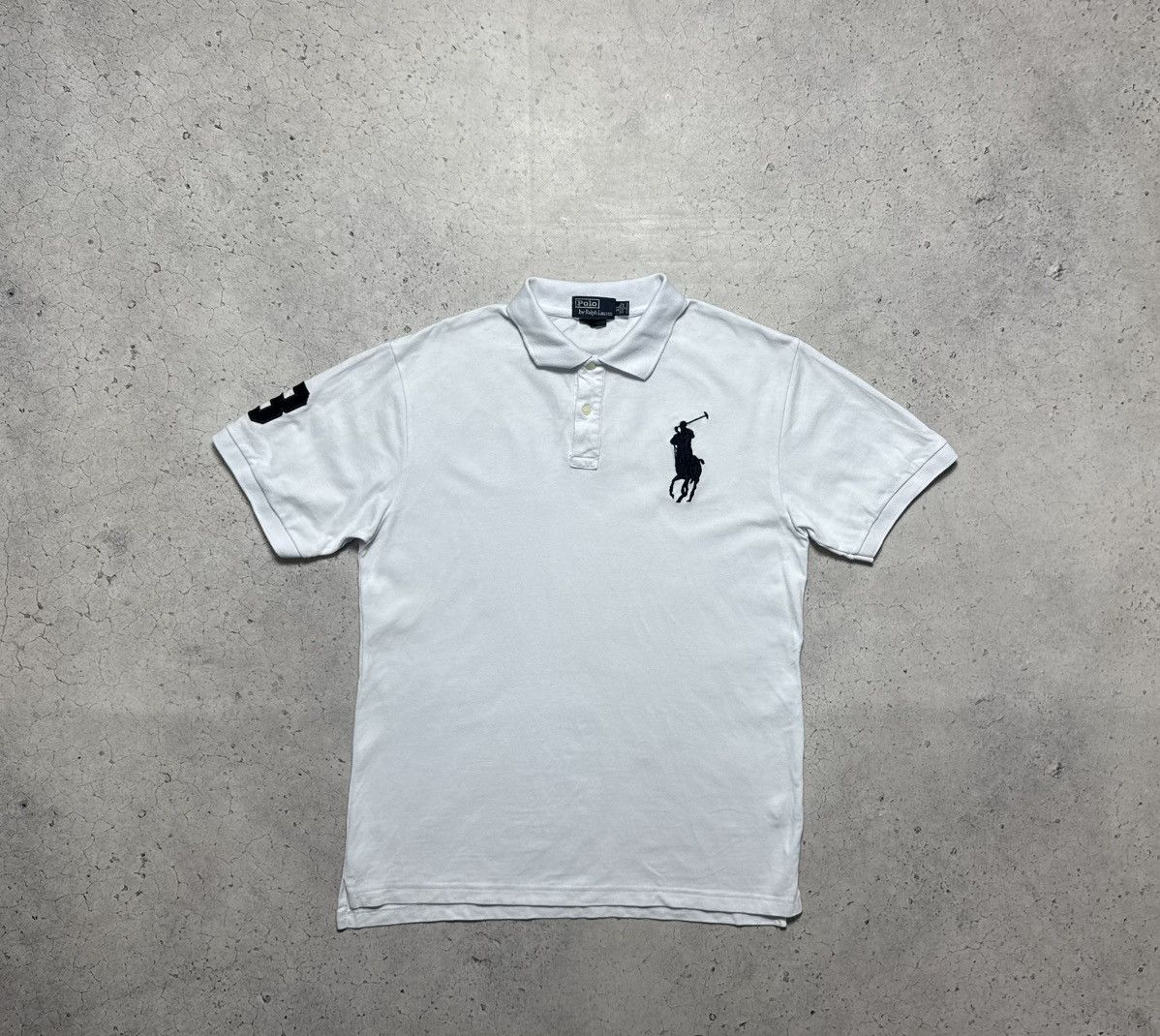 Polo Ralph Lauren Polo Ralph Lauren Vintage Polo Shirt Big Pony #3 PRL White Size US XL / EU 56 / 4 - 1 Thumbnail