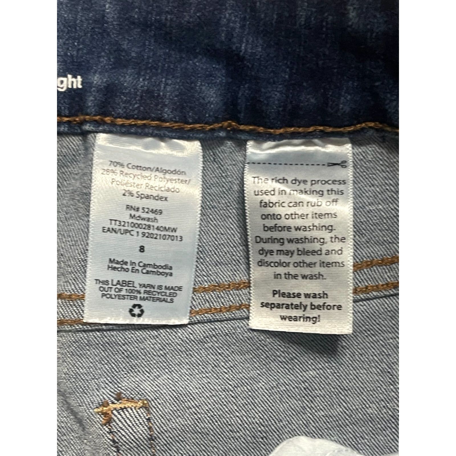 Vintage Time And Tru Jeans, Women's Size 8, Denim, Straight, 5-Pocket Design, Blue, Jeans, Regular, Pockets, Time and Tru, Women, 8, Blue Size 30" / US 8 / IT 44 - 5 Thumbnail
