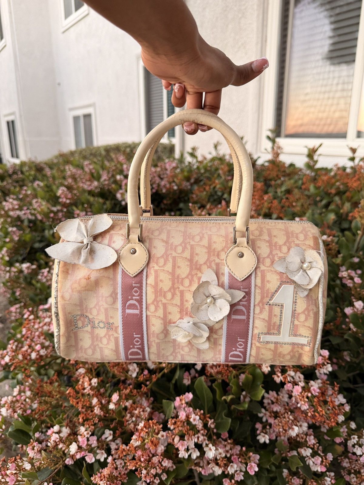 Dior PINK dior boston purse Size ONE SIZE - 1 Thumbnail