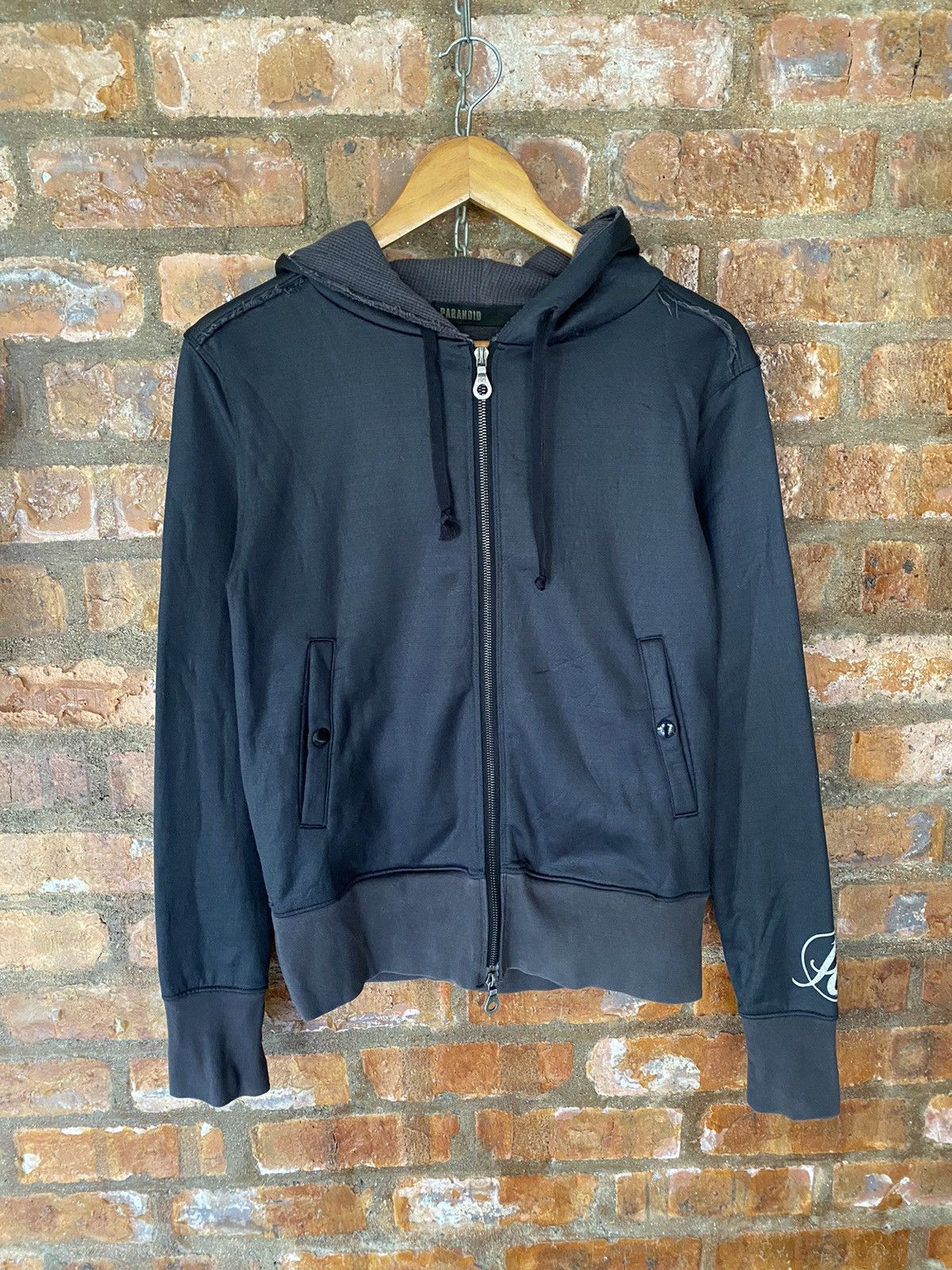 Hysteric Glamour × Japanese Brand × Takahiromiyashita The Soloist. 1990s Paranoid RIRI zipper fringe thermal hoodie Size US XS / EU 42 / 0 - 2 Thumbnail