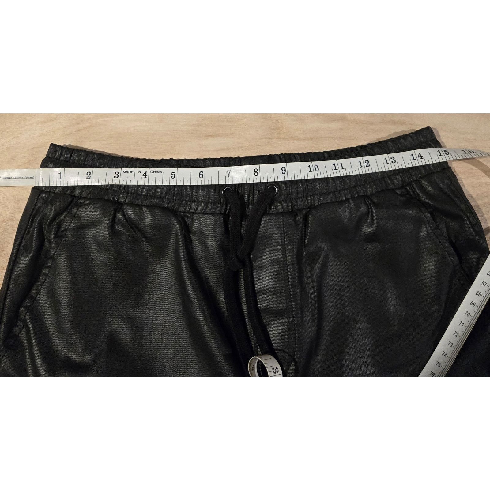 Sanctuary Sanctuary faux leather casual pant with drawstring waist L Size 30" / US 8 / IT 44 - 5 Thumbnail