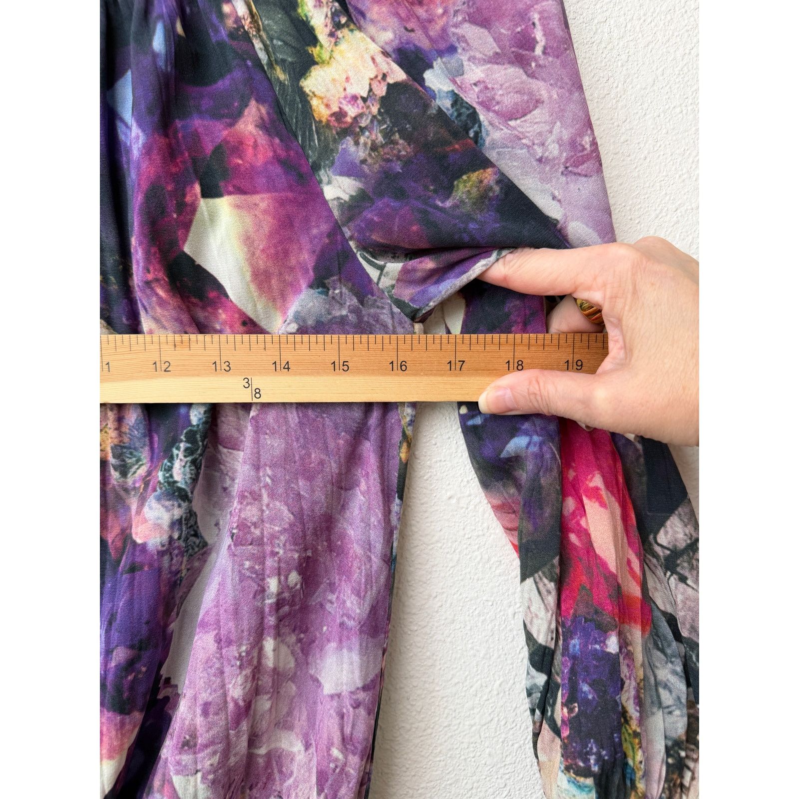 Alice + Olivia Alice + Olivia Womens Purple Silk Peasant Blouse XS Size XS / US 0-2 / IT 36-38 - 14 Thumbnail