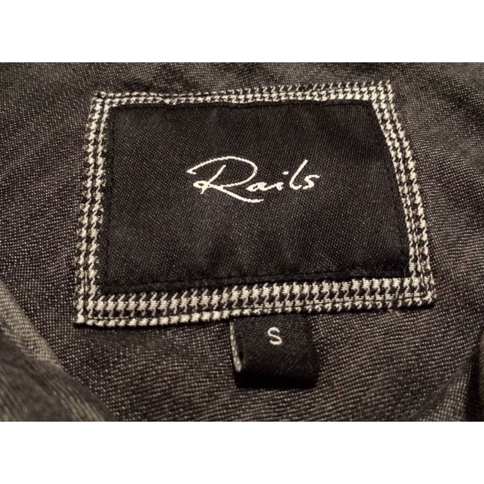 Rails Rails Womens Shirt Small Long Sleeve Snap Button-Front Solid Gray Lyocell Size S / US 4 / IT 40 - 5 Thumbnail
