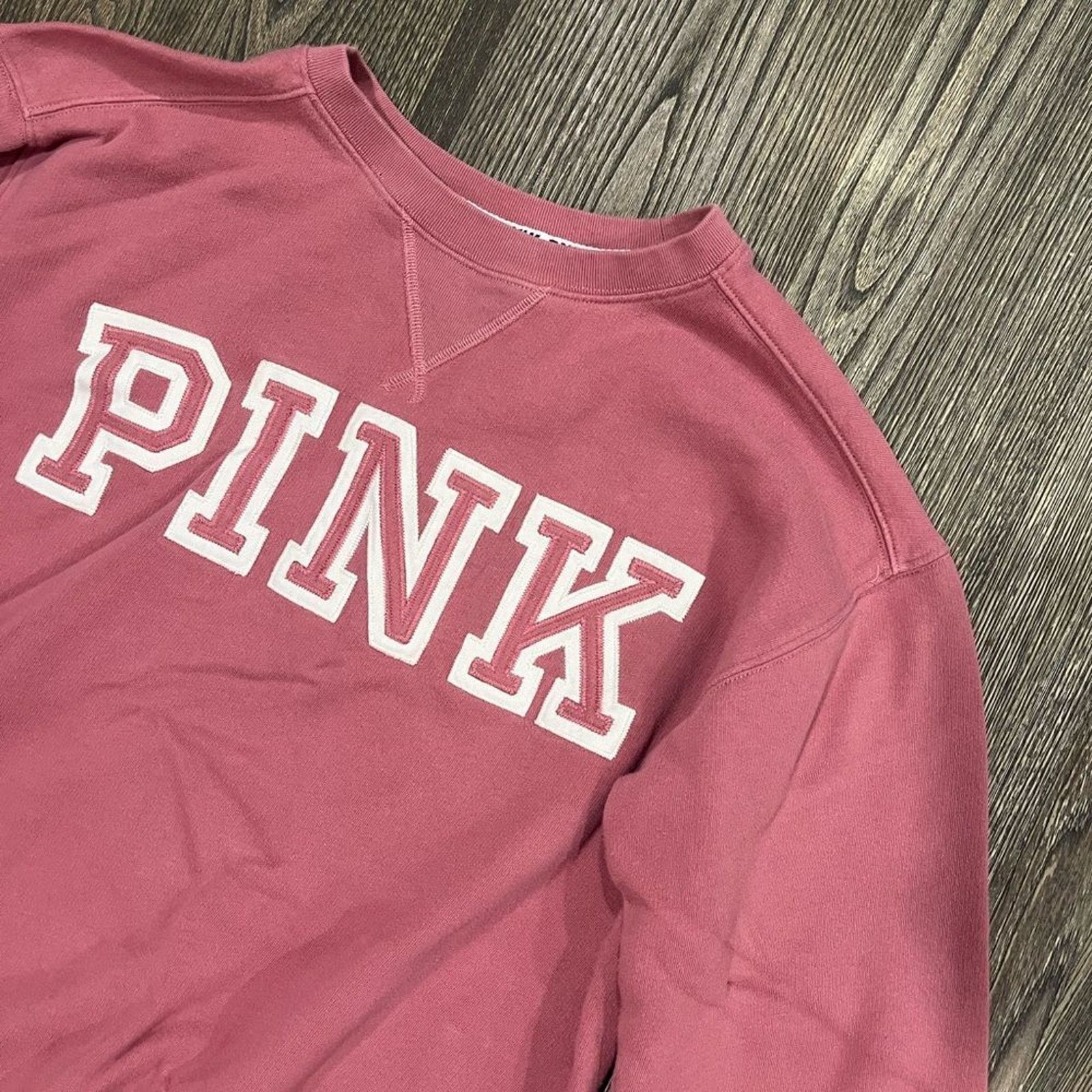 Victoria's Secret Pink Victoria's Secret Sweatshirt Logo Print Long Sleeve Size S / US 4 / IT 40 - 2 Thumbnail