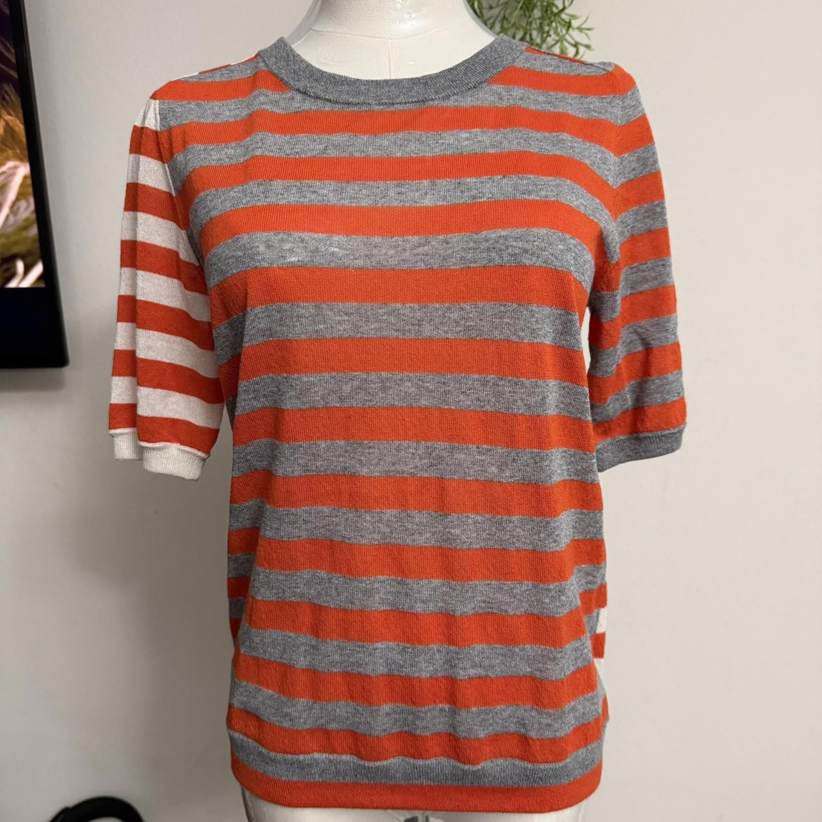 Aris Tatalovich Akris Punto Striped 3/4 Shirt Blouse Size S / US 4 / IT 40 - 1 Thumbnail