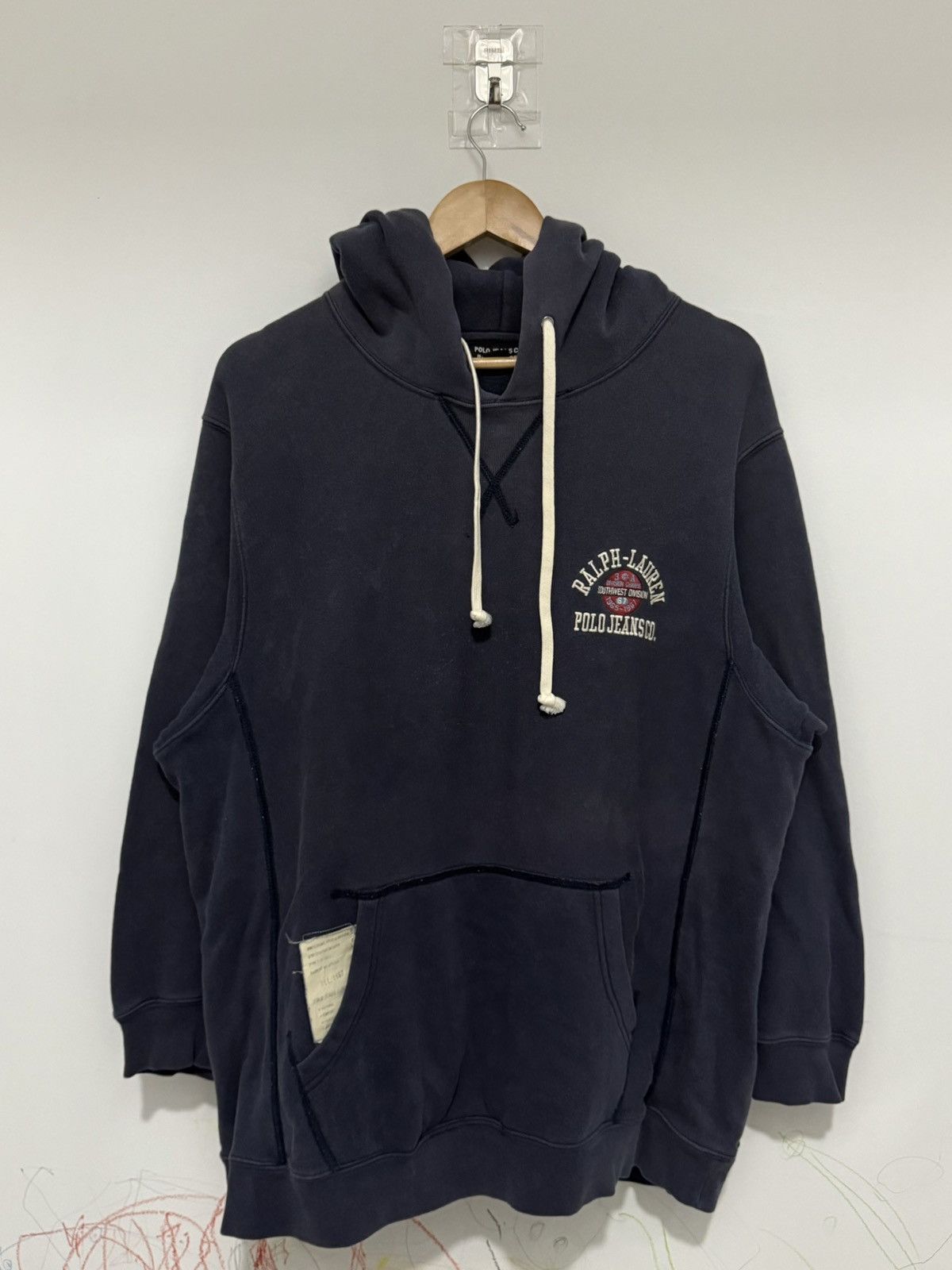 Vintage Polo Ralph Lauren Jeans Embroidery Sunfaded Hoodie