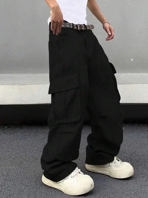 Jean Cargo Baggy Denim Casual Pants Oversized Size US 32 / EU 48 - 2 Thumbnail