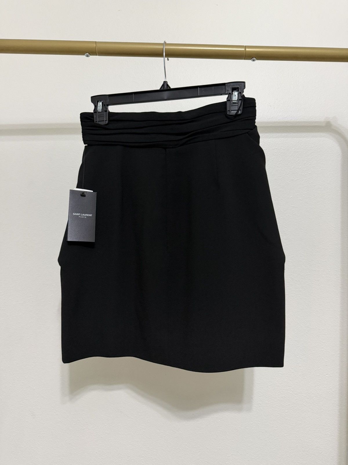 Saint Laurent Paris Saint Laurent Paris Black Skirt – BNWT – Retail $1290 Size 38" / US 16 / IT 52 - 2 Thumbnail