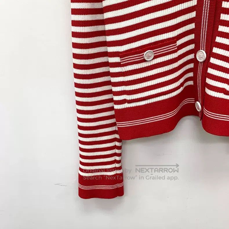 Chanel Chanel 23 red striped logo letter clover inlaid flower V-n Size M / US 6-8 / IT 42-44 - 4 Thumbnail