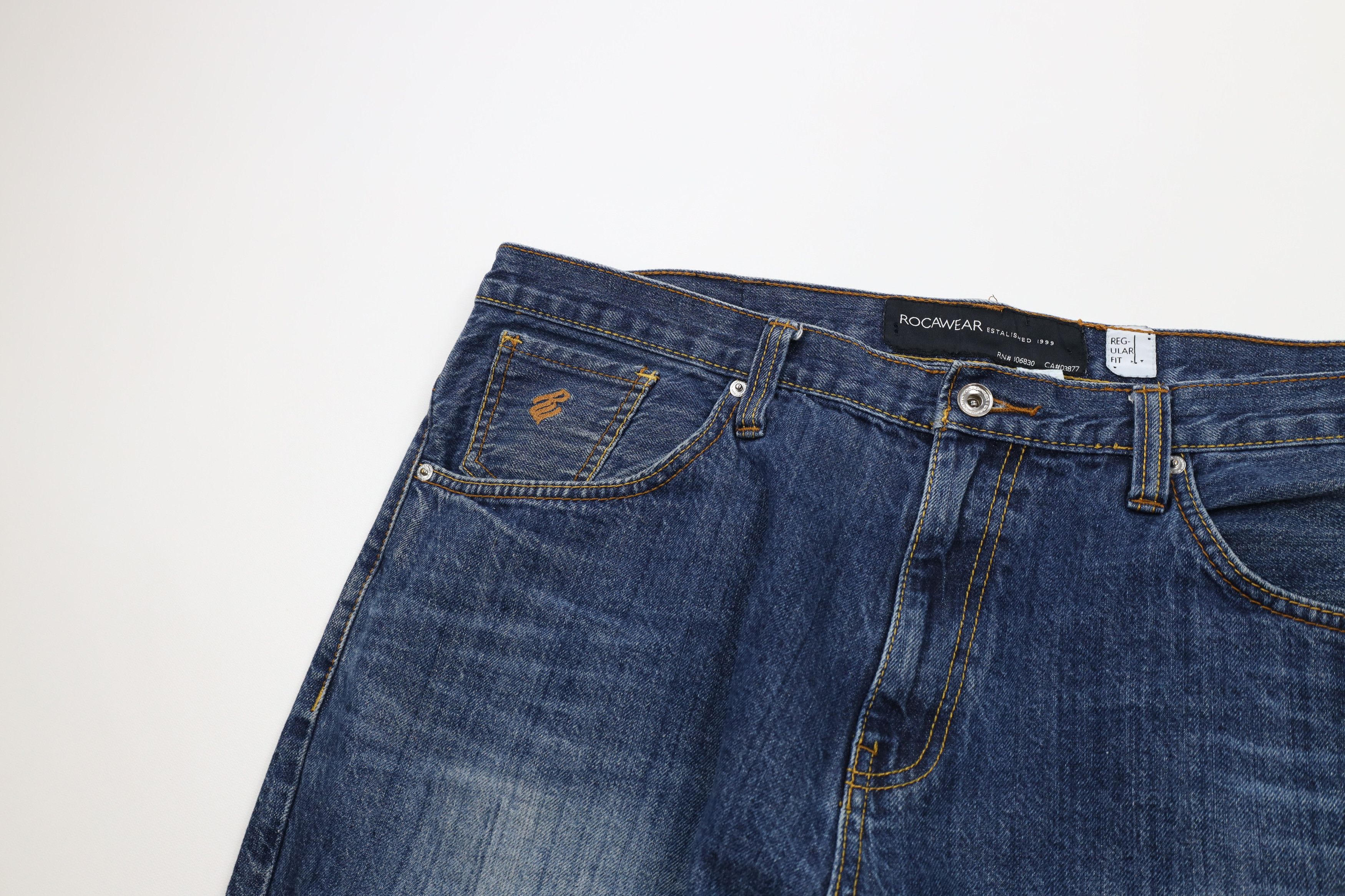 Rocawear Vintage Rocawear Baggy Fit Wide Leg Denim Jeans Pants Blue Size US 41 - 7 Thumbnail