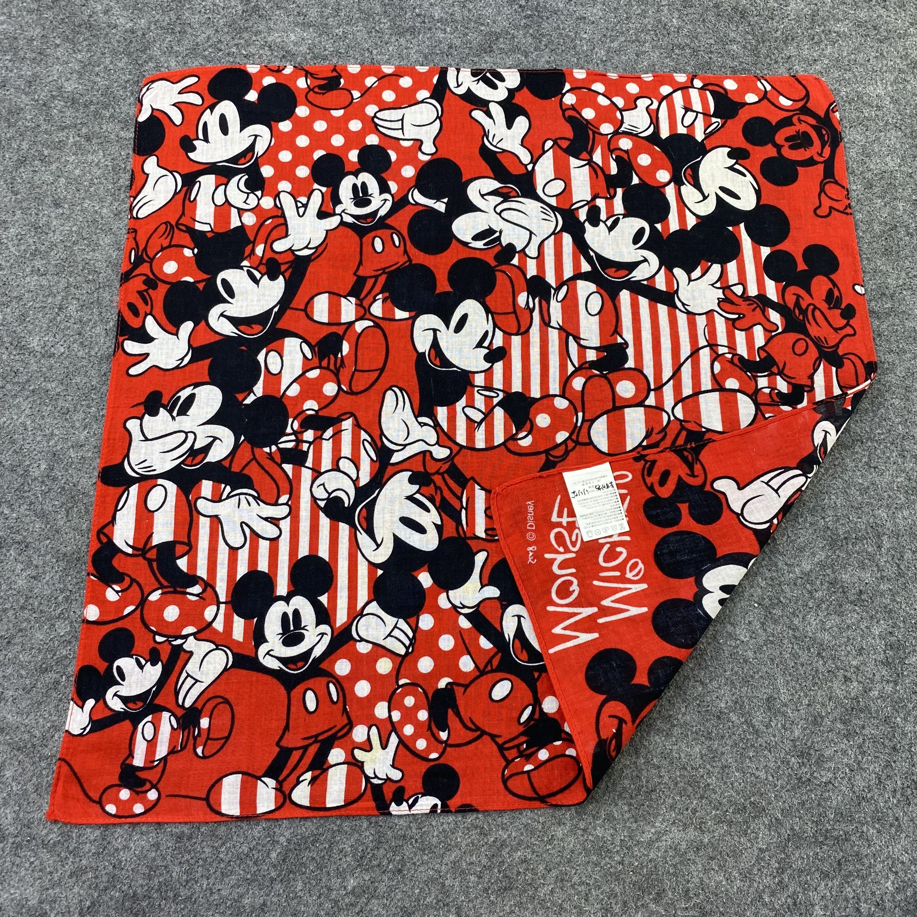 Anime Disney Handkerchief Cartoon Mickey mouse-B1417 Size ONE SIZE - 5 Thumbnail