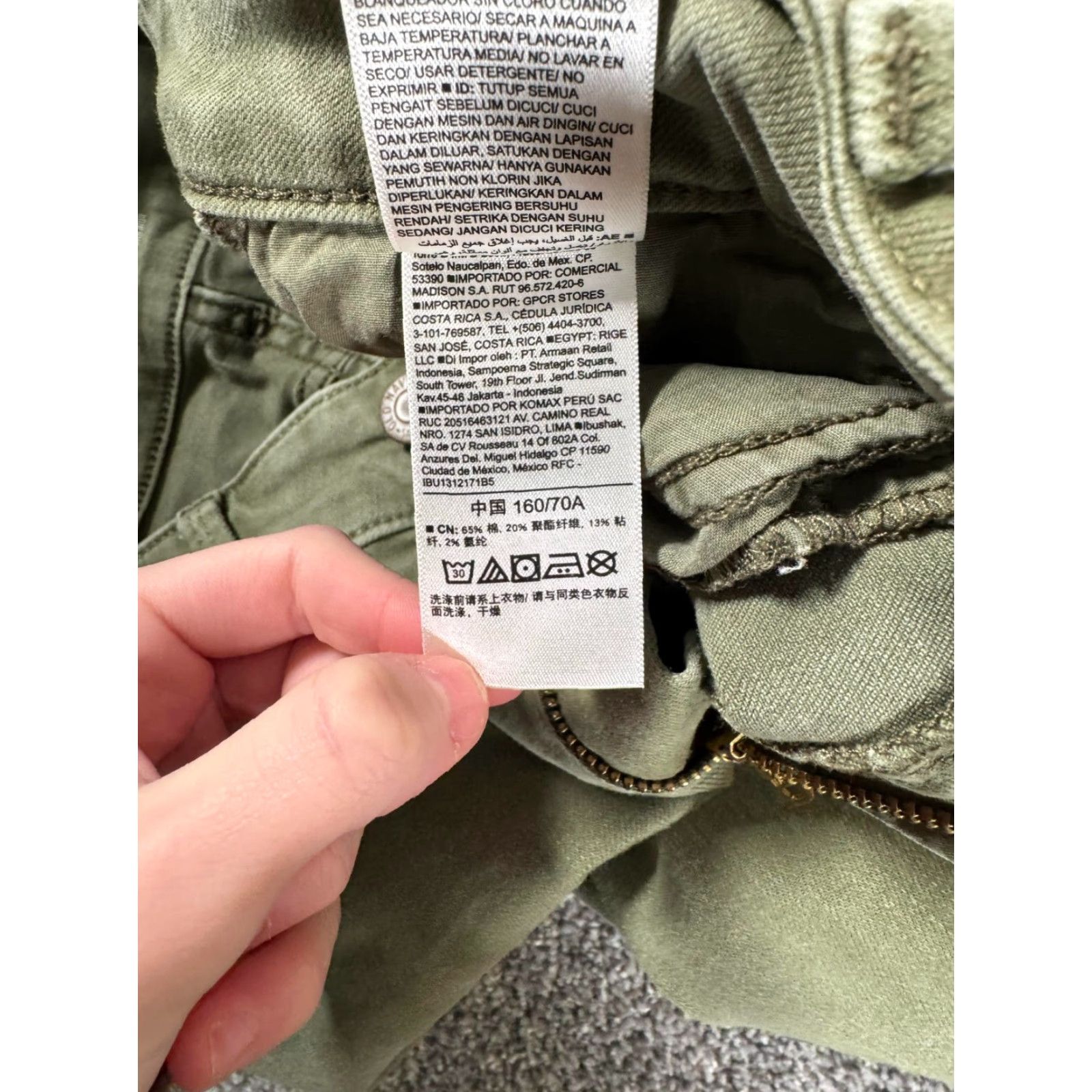 Old Navy Old Navy Jeans Womens 6 Super Skinny Mid Rise Olive Green Goblincore City Logo Size 28" / US 6 / IT 42 - 6 Thumbnail