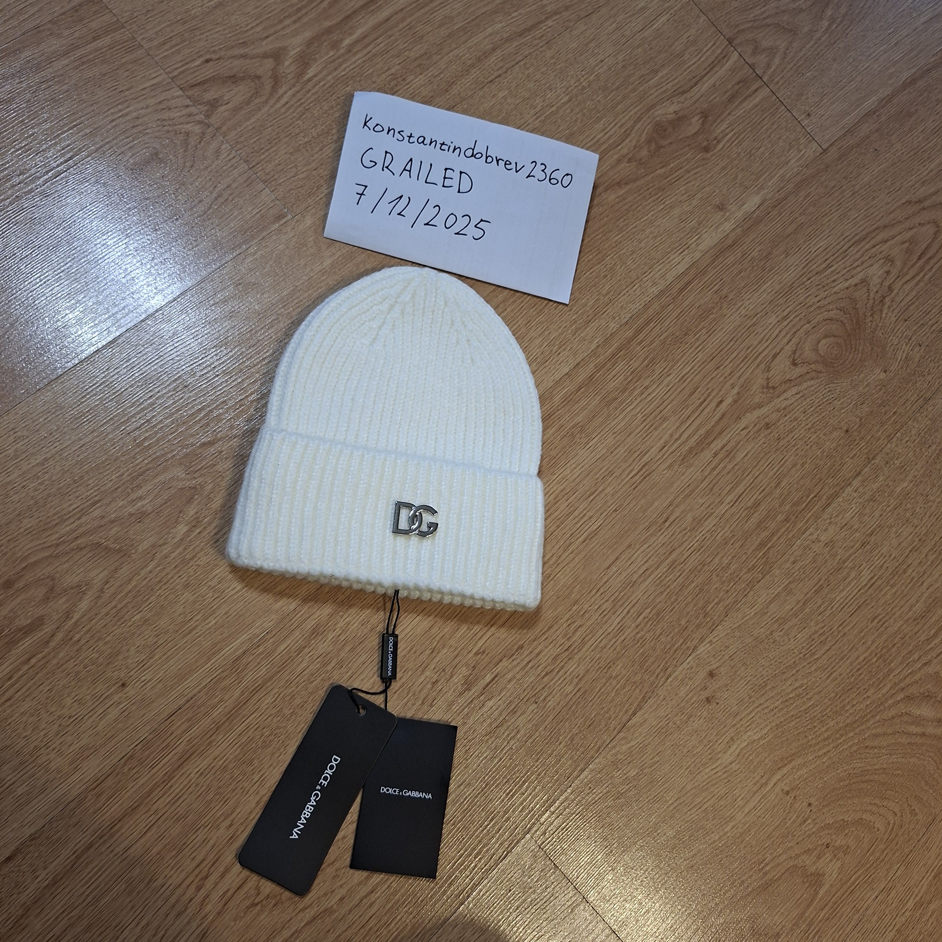 Dolce & Gabbana Dolce Gabbana white hat Size ONE SIZE - 3 Thumbnail