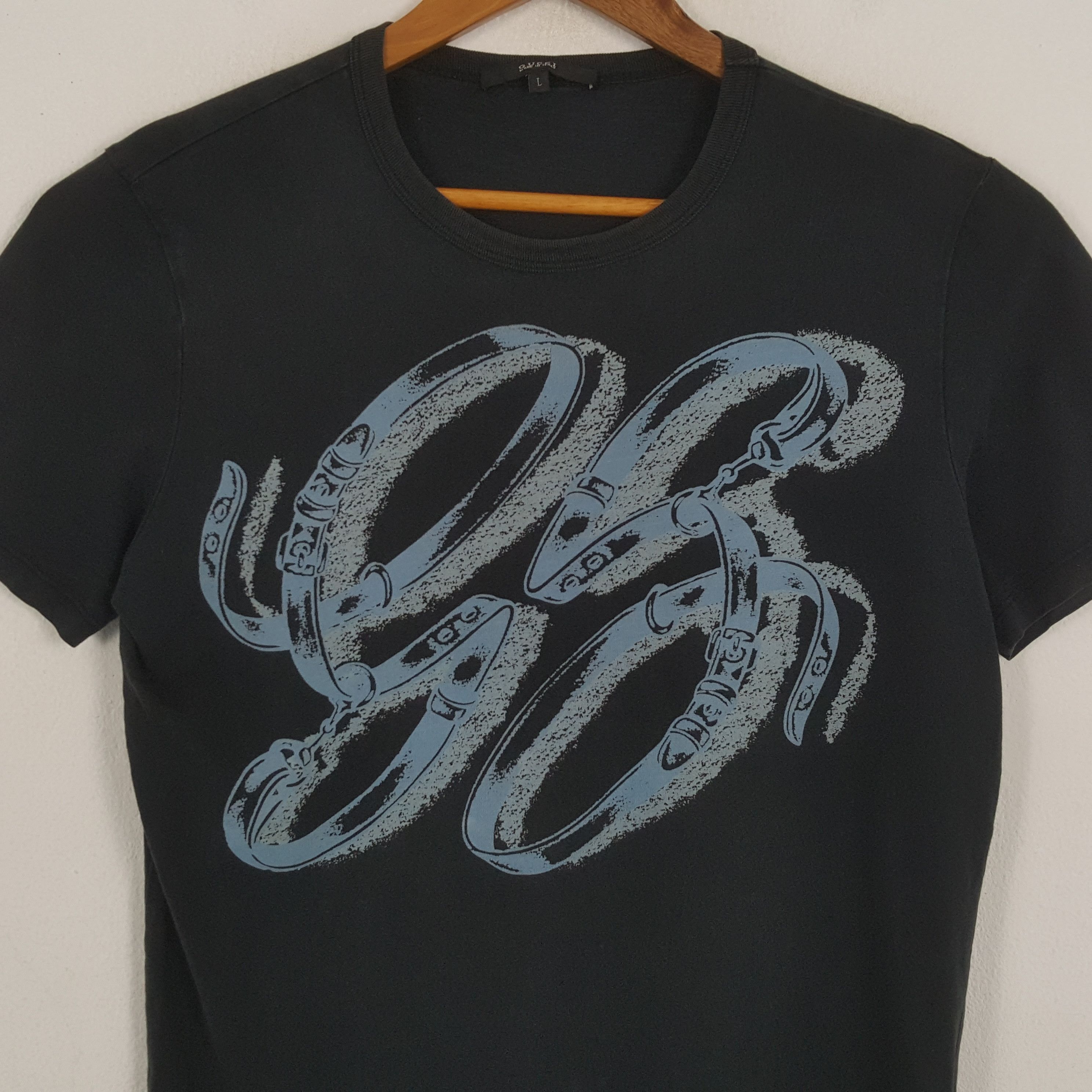Gucci × Vintage Vintage GUCCI Italian Fashion Brand T-Shirts Size US L / EU 52-54 / 3 - 2 Thumbnail