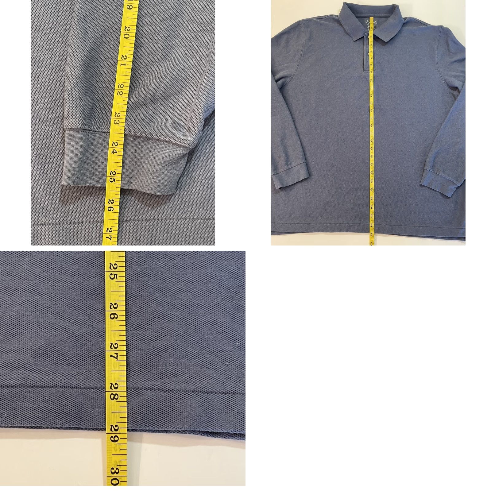 Vintage LL Bean Polo Shirt Mens Collared Long Sleeve XL Black Cotton Golf Outdoor All Seasons Size US L / EU 52-54 / 3 - 8 Thumbnail