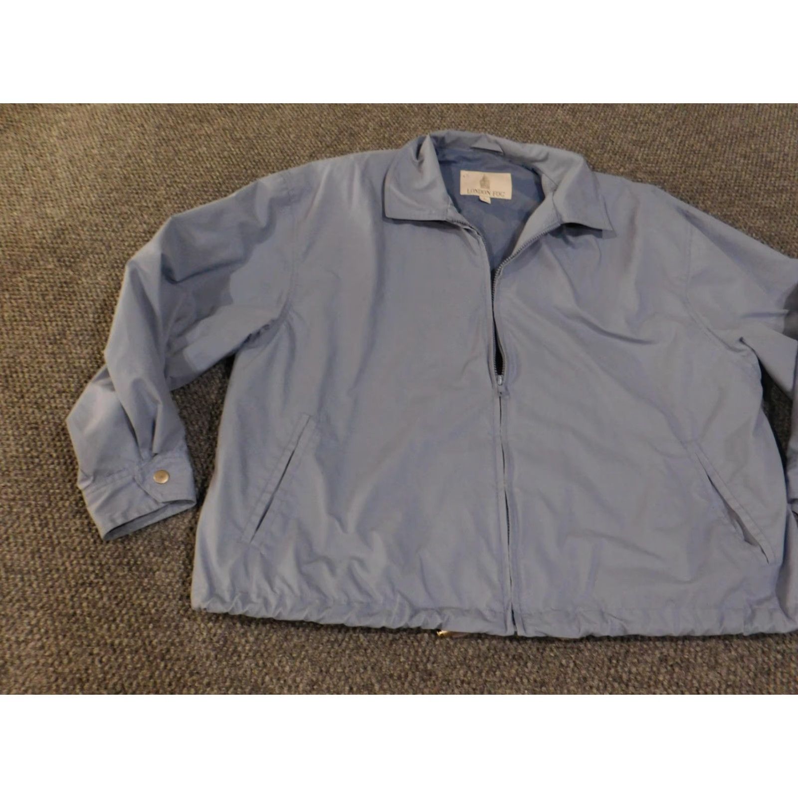 London Fog London Fog Jacket Mens L Blue Lightweight Full Zip Windbreaker Coat Size US L / EU 52-54 / 3 - 3 Thumbnail
