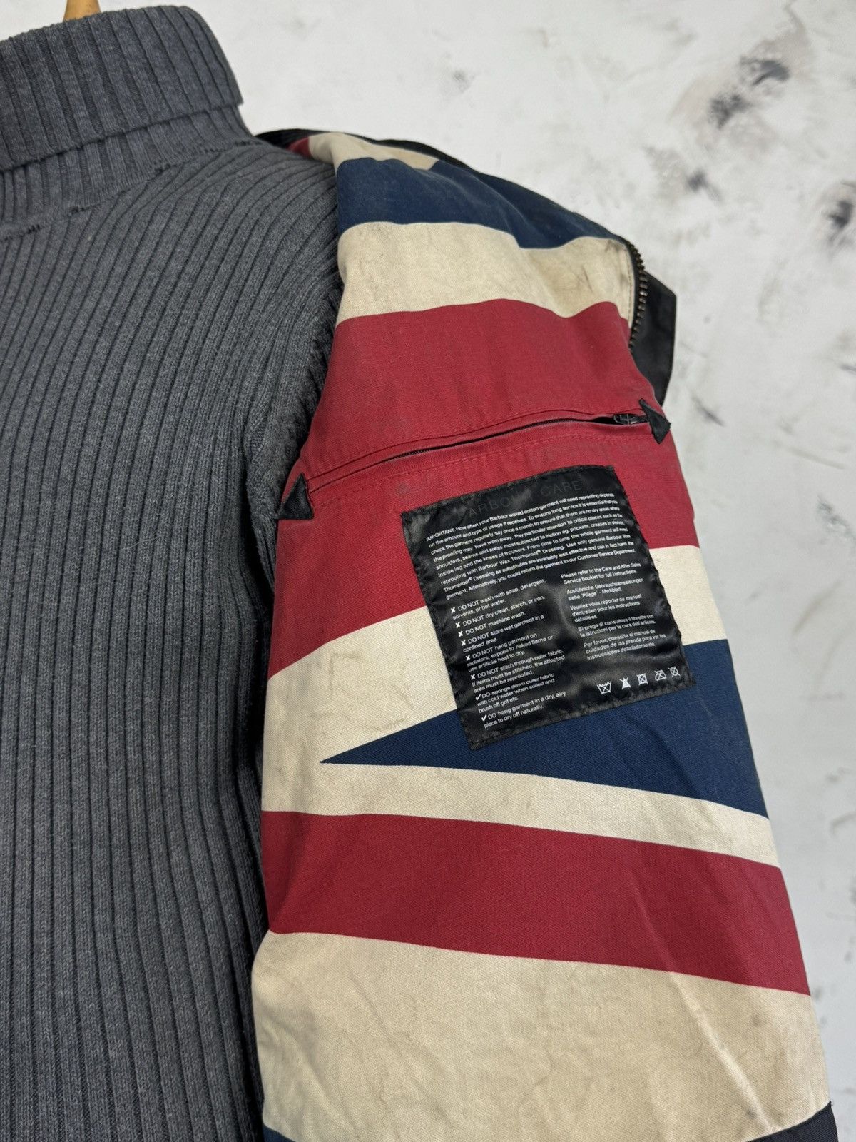 Barbour Barbour International Union Waxed Motorcycle Jacket L - XL Size US XL / EU 56 / 4 - 9 Thumbnail