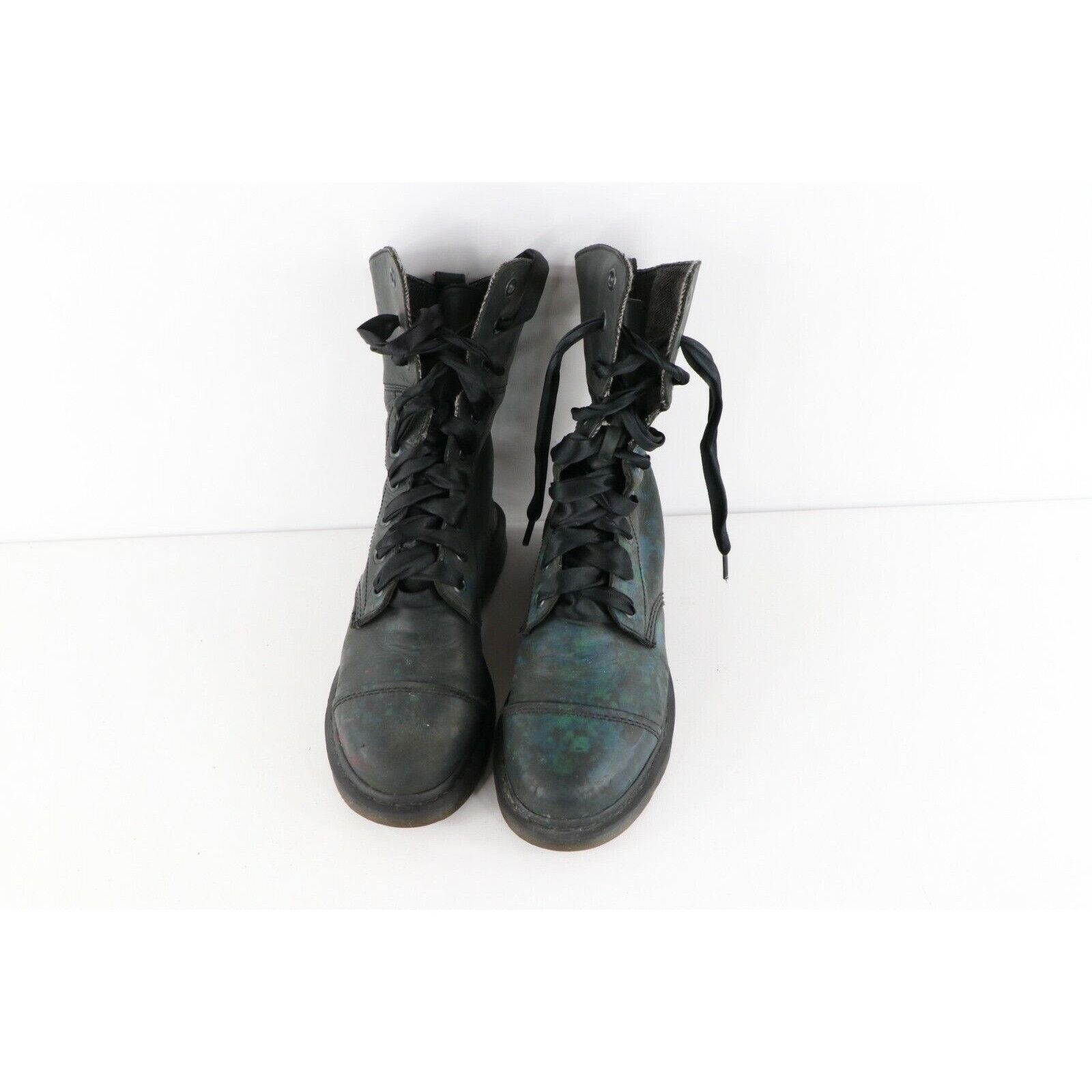 Dr. Martens Dr Martens Aimilita Paint Splatter Herringbone Leather Boots Size US 11 / IT 41 - 2 Thumbnail