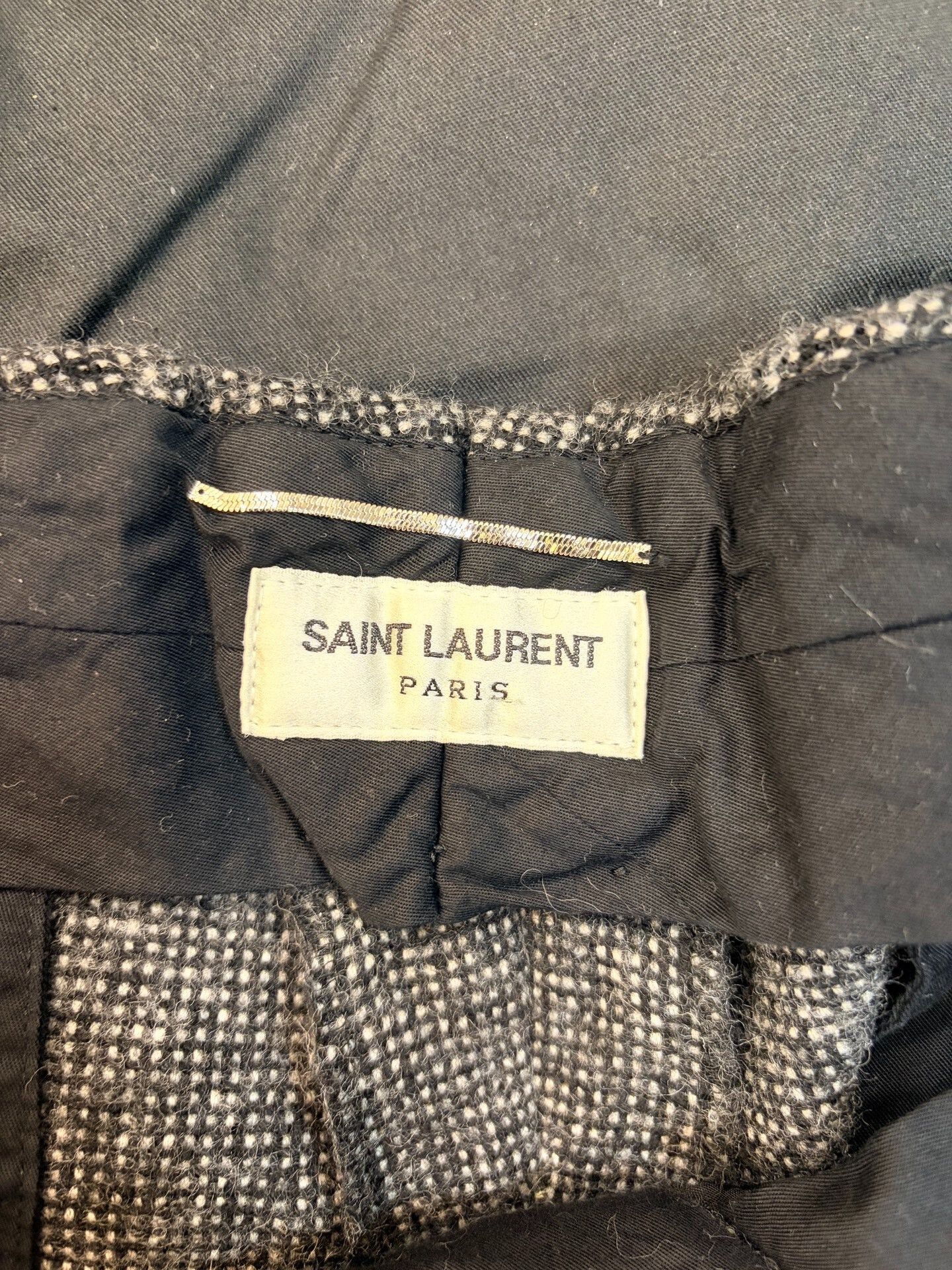 Saint Laurent Paris Saint Laurent Wool Trousers Size 56 Size US 40 / EU 56 - 3 Thumbnail