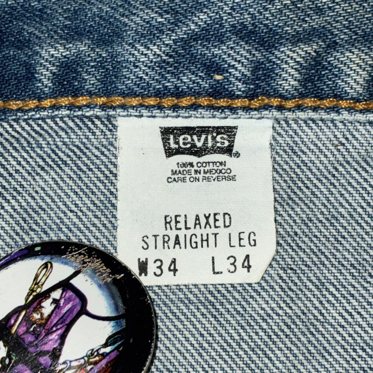 Levi's Levi's 468 relaxed straight leg blue denim jeans Size US 34 / EU 50 - 3 Thumbnail