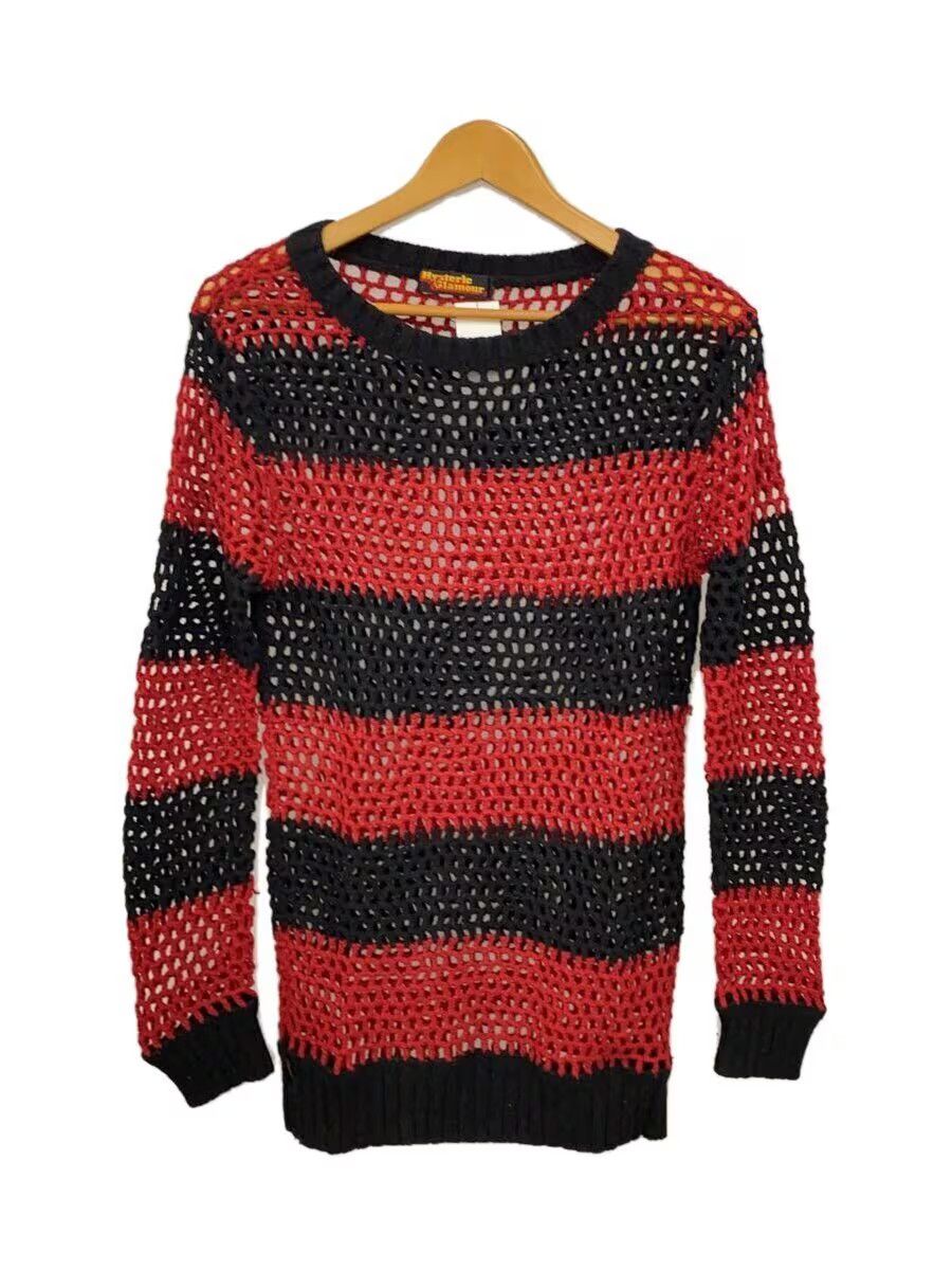 Hysteric Glamour Mesh Fishnet Striped Wool Knit Sweater Size US XS / EU 42 / 0 - 1 Thumbnail
